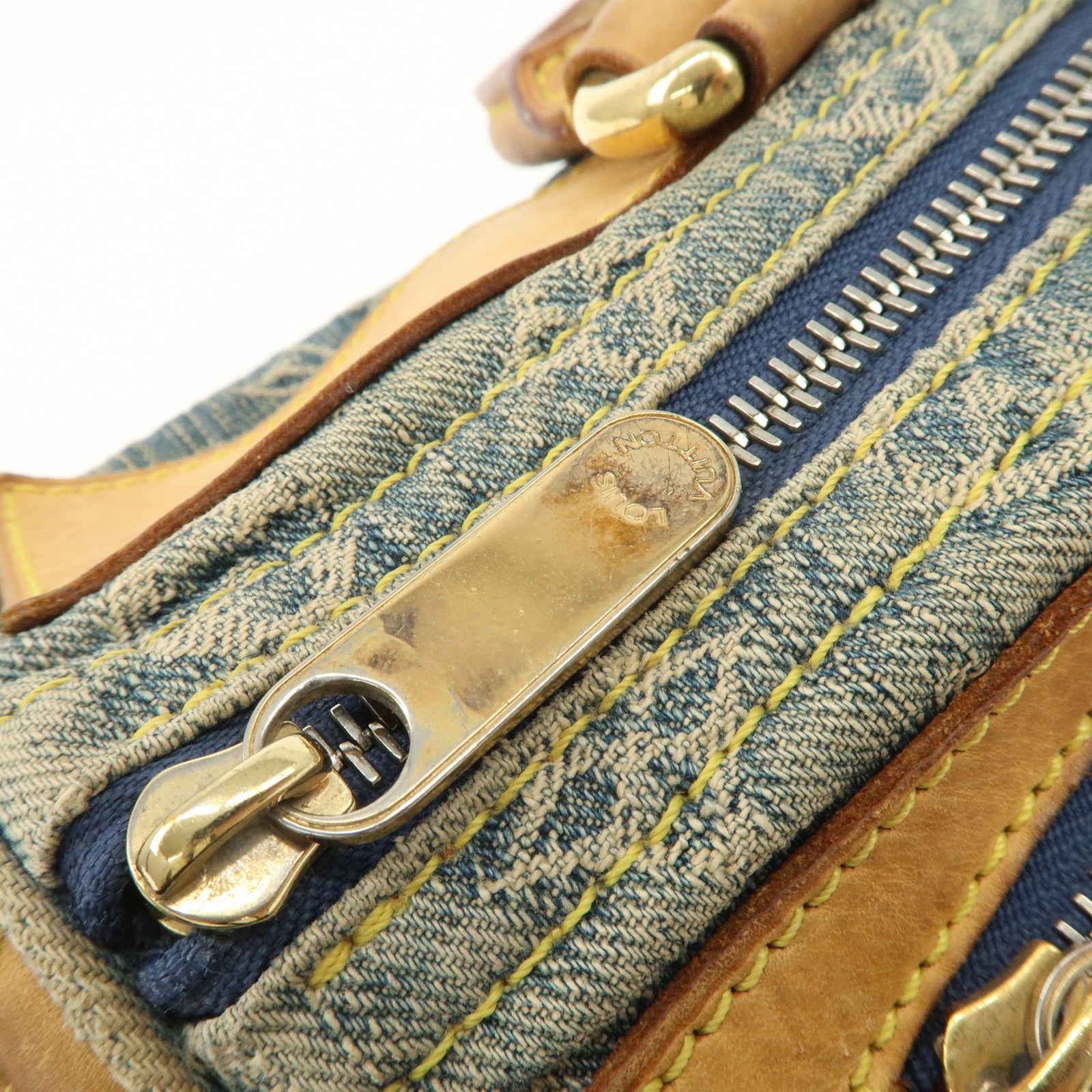 Louis Vuitton Monogram Denim Neo Speedy Boston Bag Blue M95019