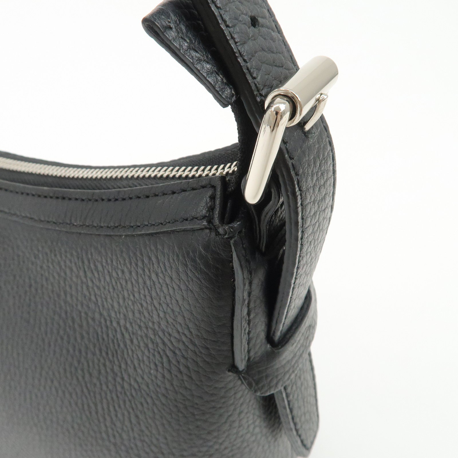 BURBERRY Leather Shoulder Bag Nova Plaid Black