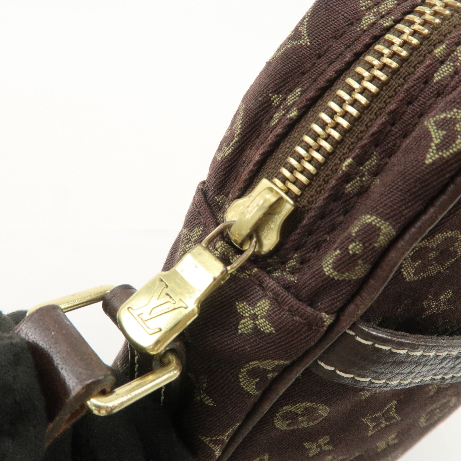 Louis Vuitton Monogram Mini Lin Danube Shoulder Bag Brown M95228