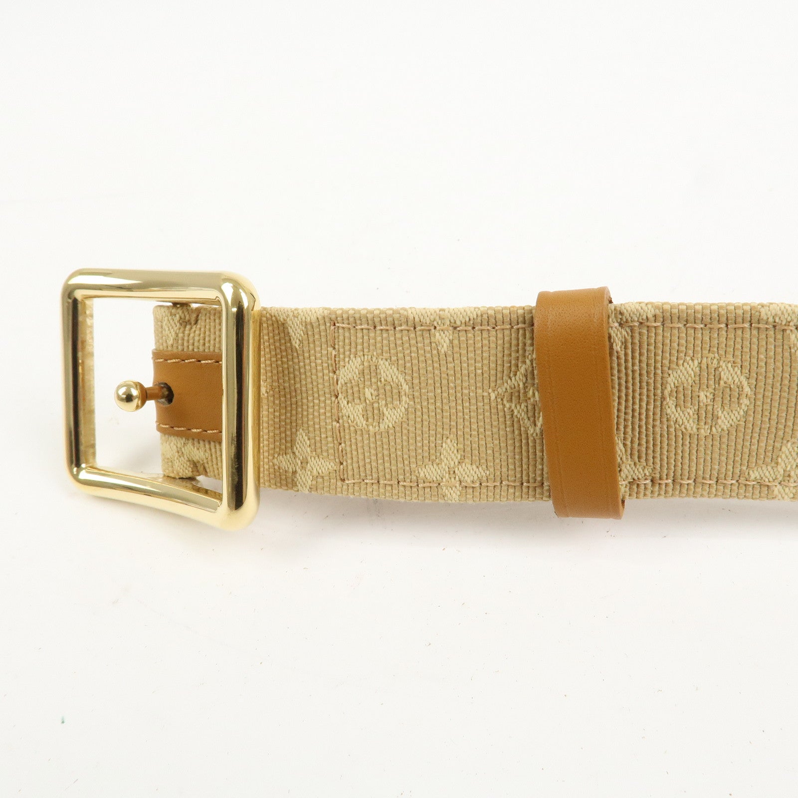 Louis Vuitton Monogram Mini Canvas Ceinture 75/30 Belt Beige M6817