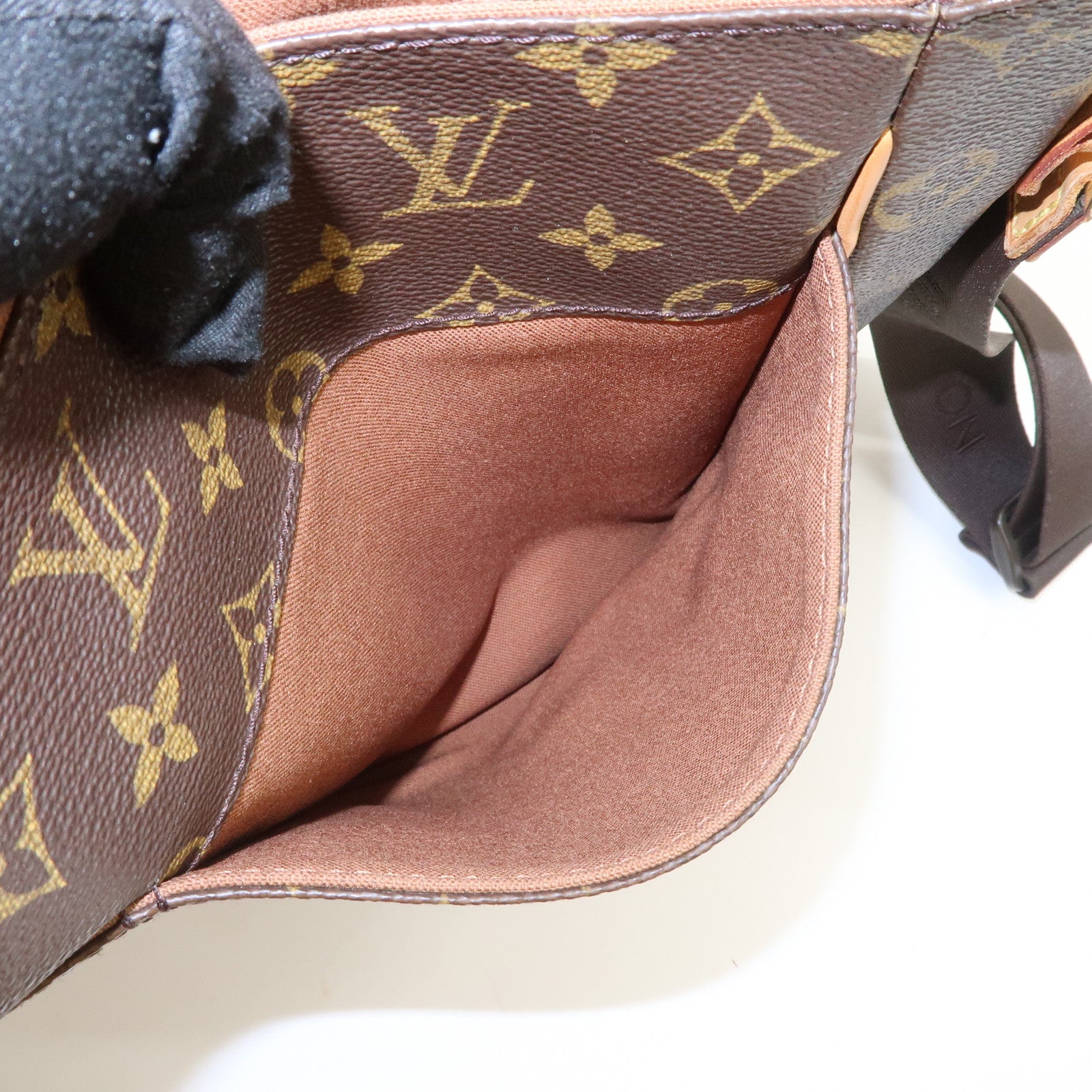 Louis Vuitton Monogram Abbesses Messenger Shoulder Bag Brown M45257