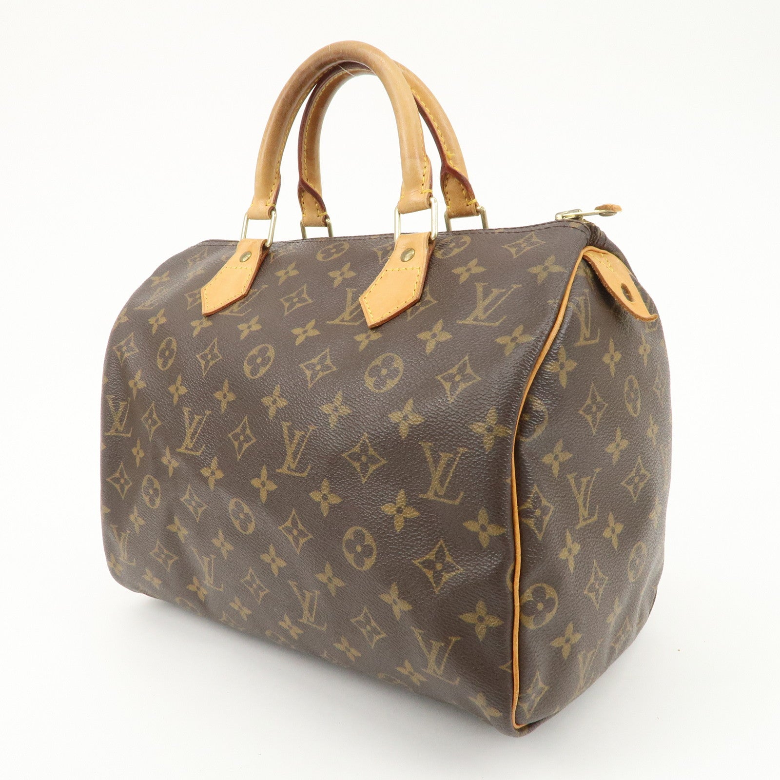 Louis Vuitton Monogram Speedy 30 Hand Bag Boston Bag M41526 Used