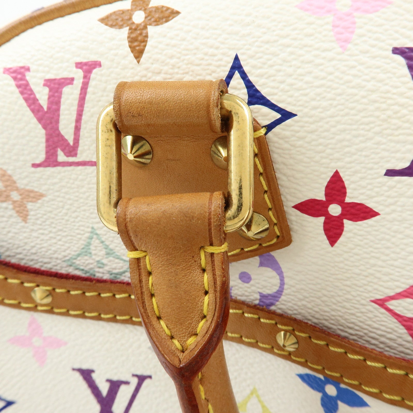 Louis Vuitton Monogram Multicolor Trouville Hand Bag Blanc M92663