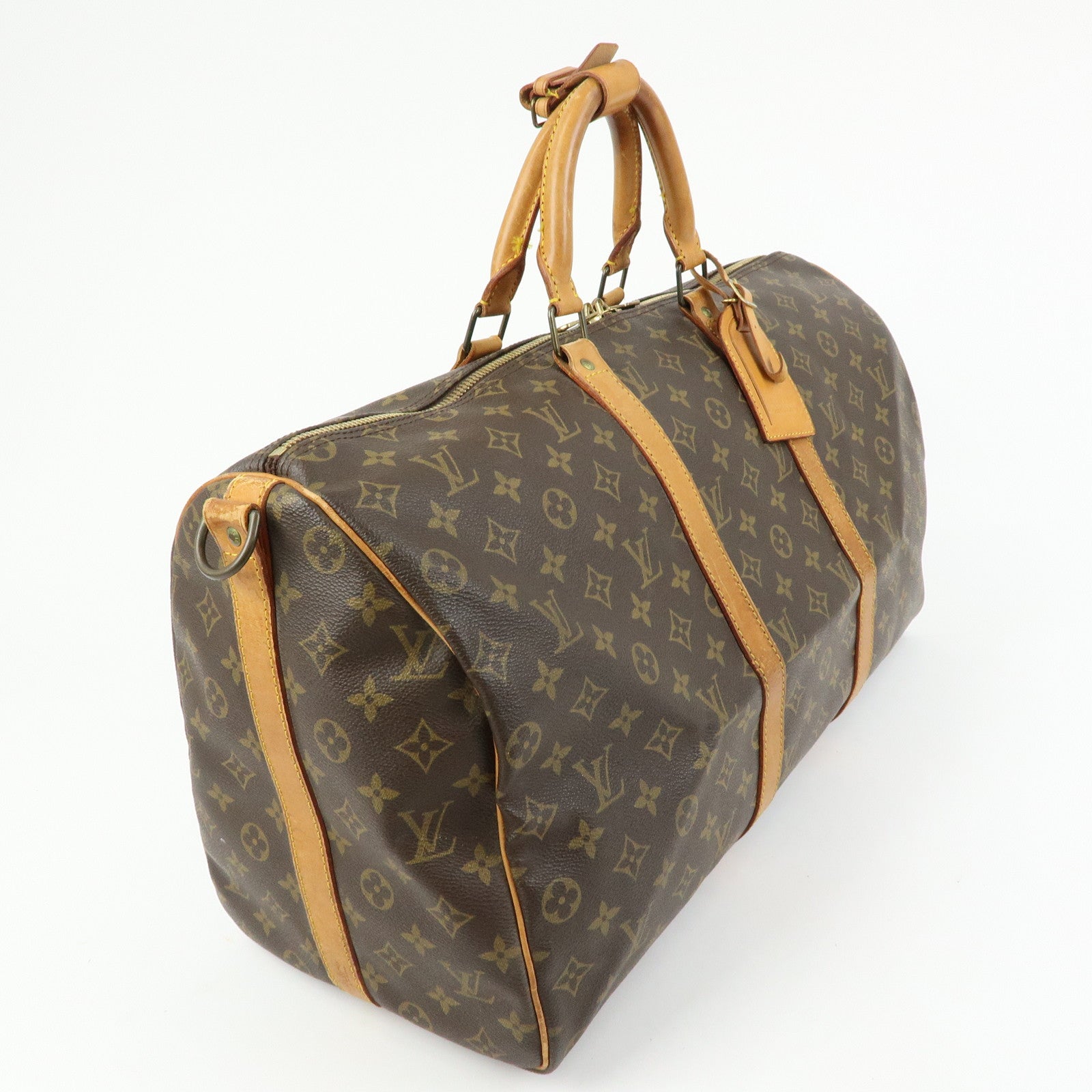 Louis Vuitton Monogram Keep All Bandouliere 50 Boston Bag M41416