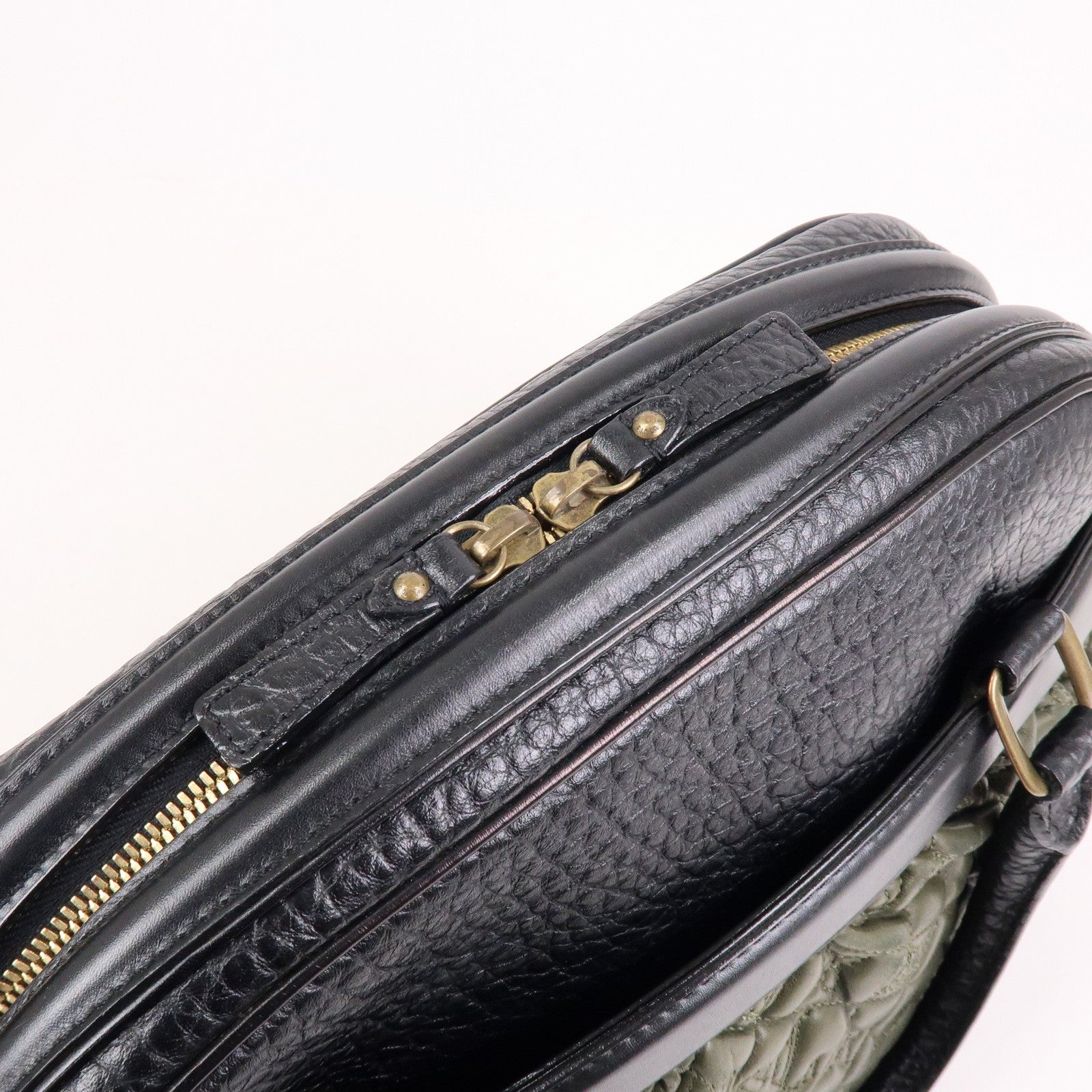 Louis Vuitton Monogram Vienna Mitsy Lamb Skin Hand Bag Khaki M95103