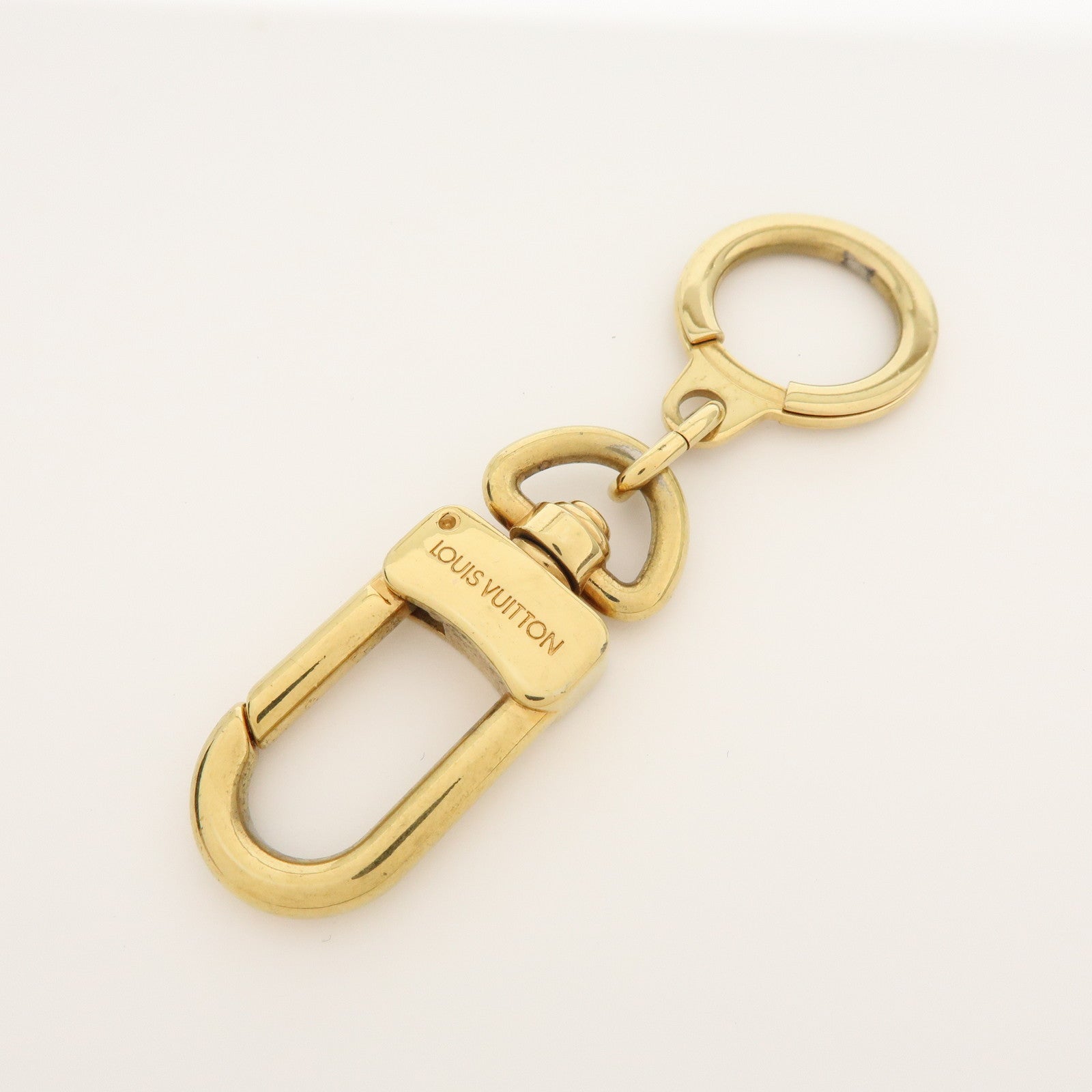 Louis Vuitton Set of 2 Metal Ancre Key Rings Gold M62694