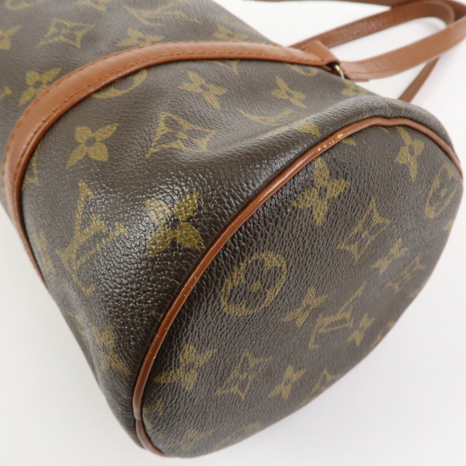 Louis Vuitton Monogram Papillon 30 Hand Bag Brown Old Style M51365