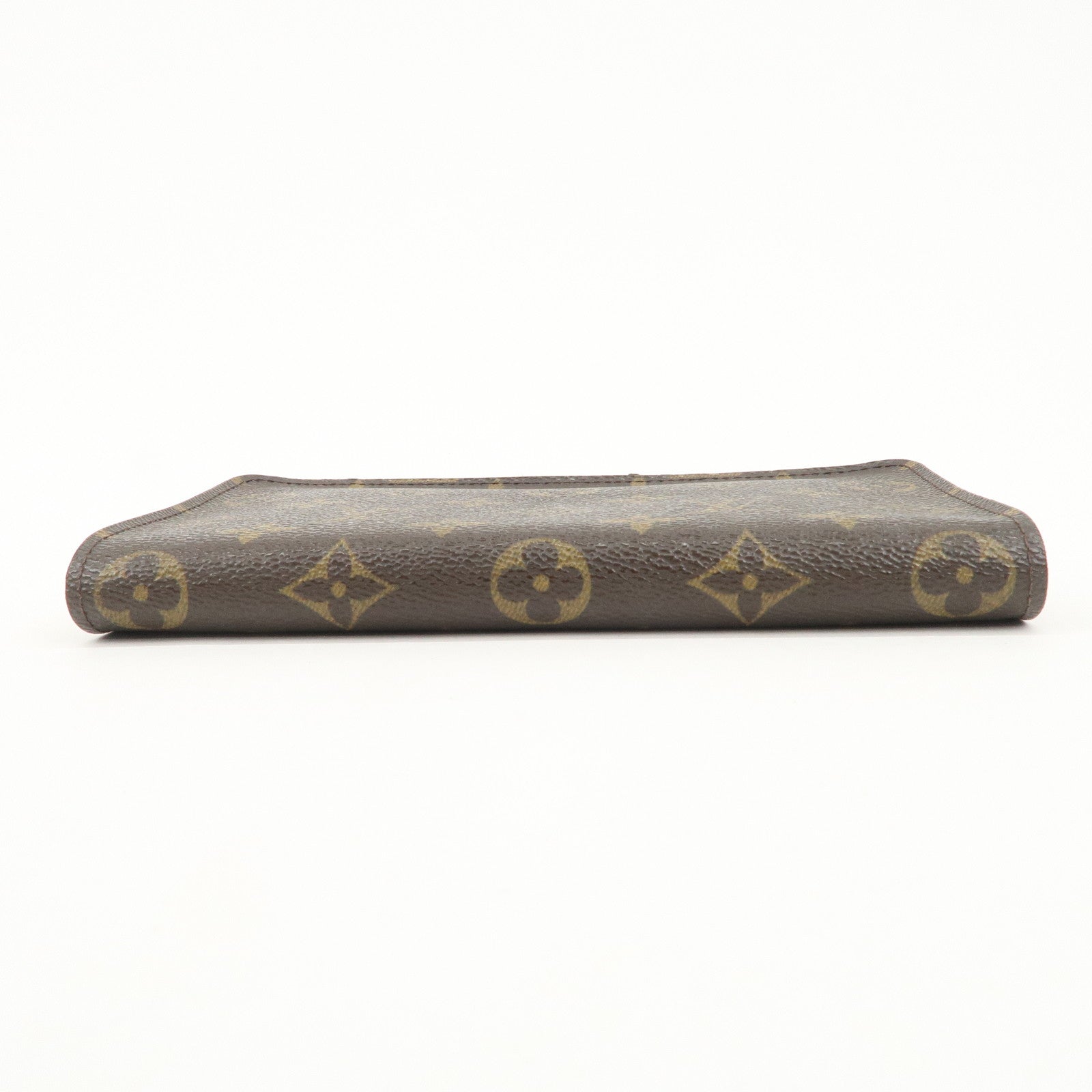 Louis Vuitton Monogram Porte Monnaie Zippy Long Wallet Brown M61727 Used