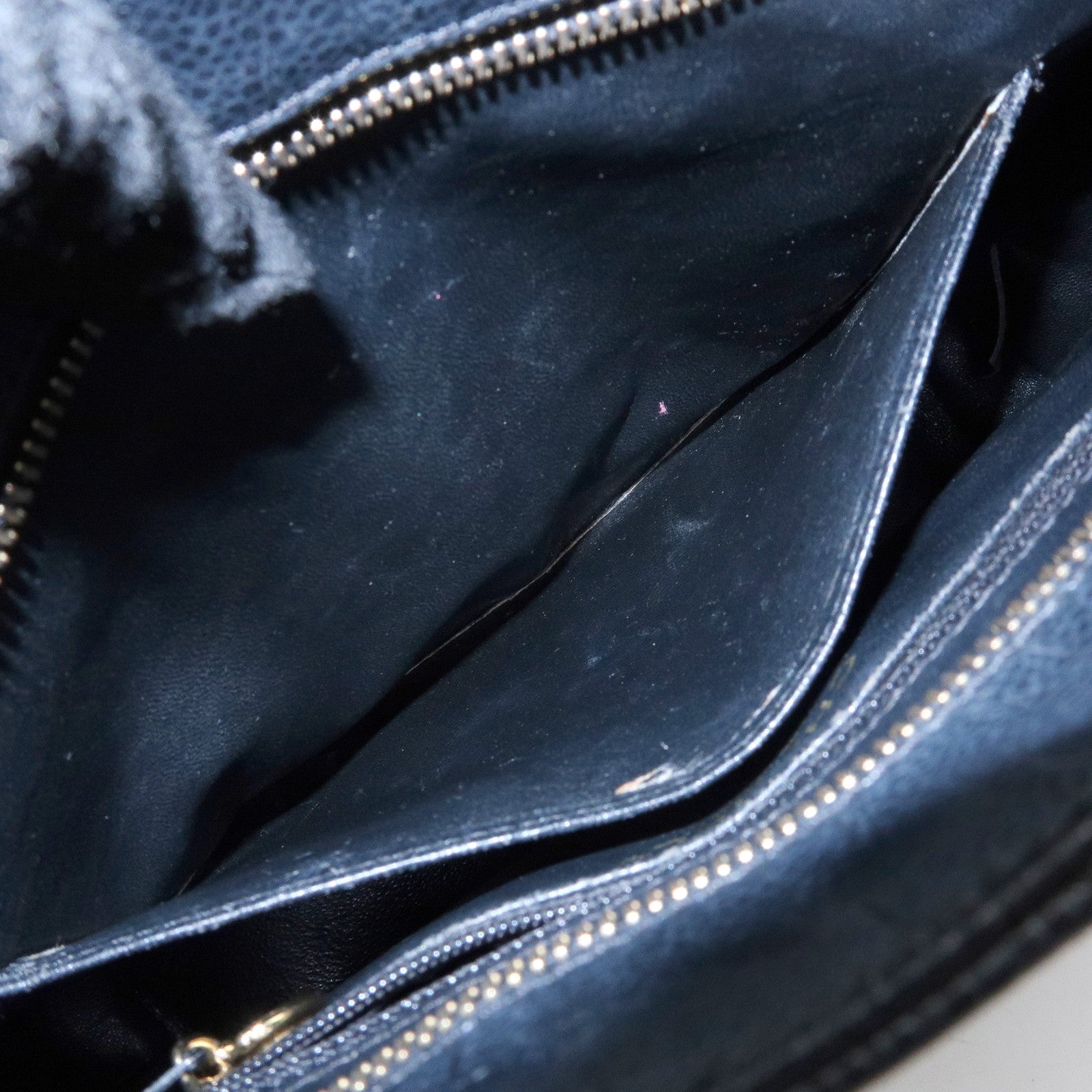 CHANEL Matelasse COCO Mark Medallion Caviar Skin Tote Bag A01804