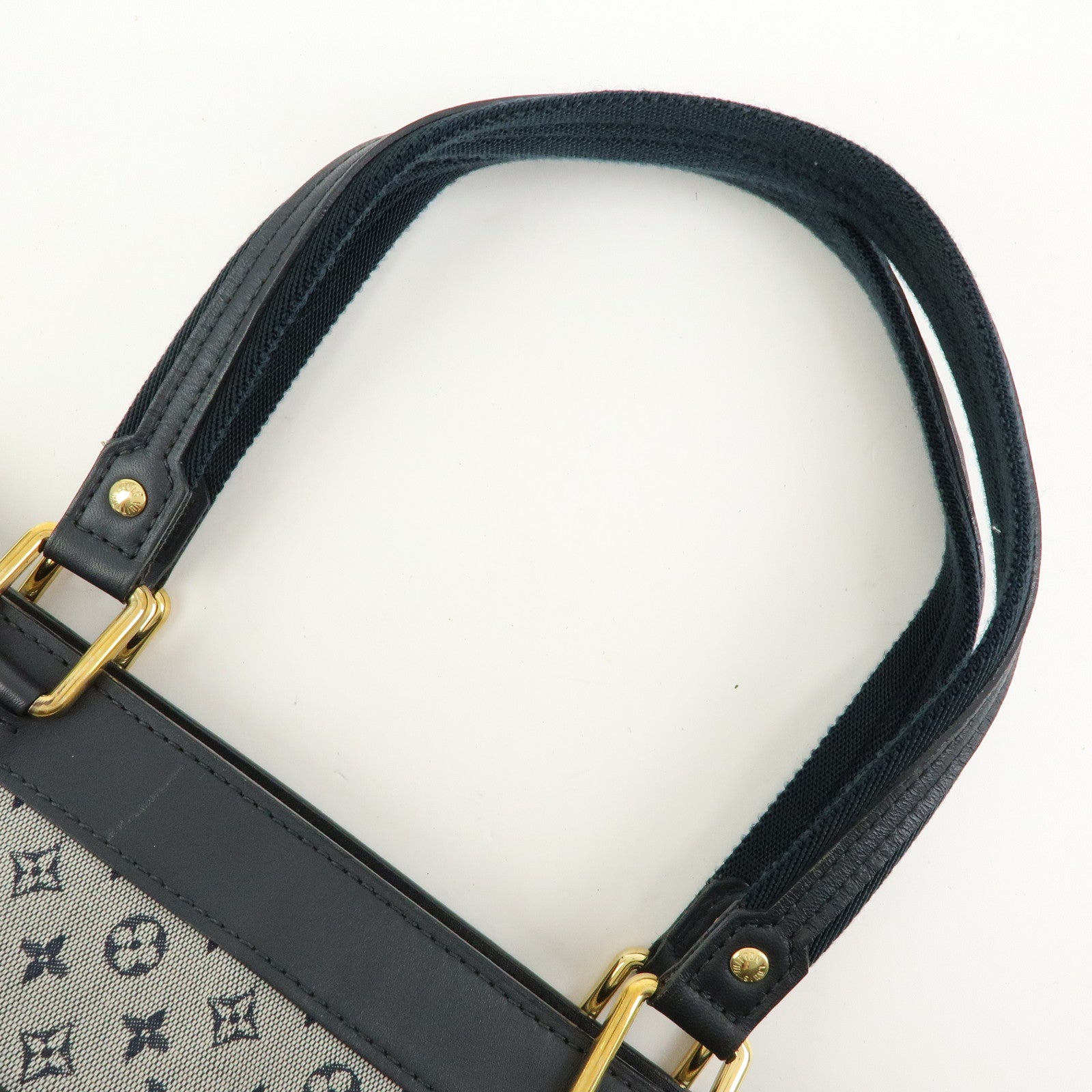 Louis Vuitton Monogram Mini Lin Lucille PM Hand Bag Blue M92676