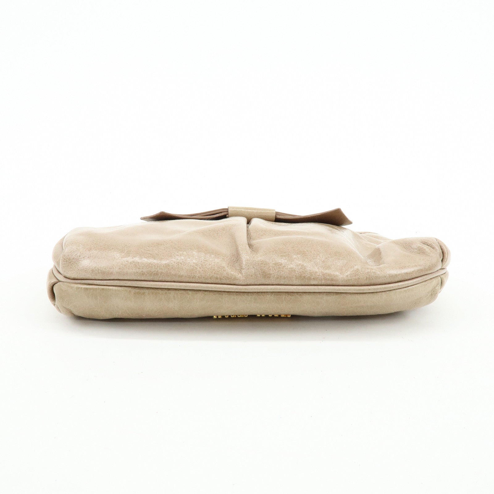 GUCCI PRADA MIUMIU Set of 3 Canvas Leather Pouch 29596/5N1681