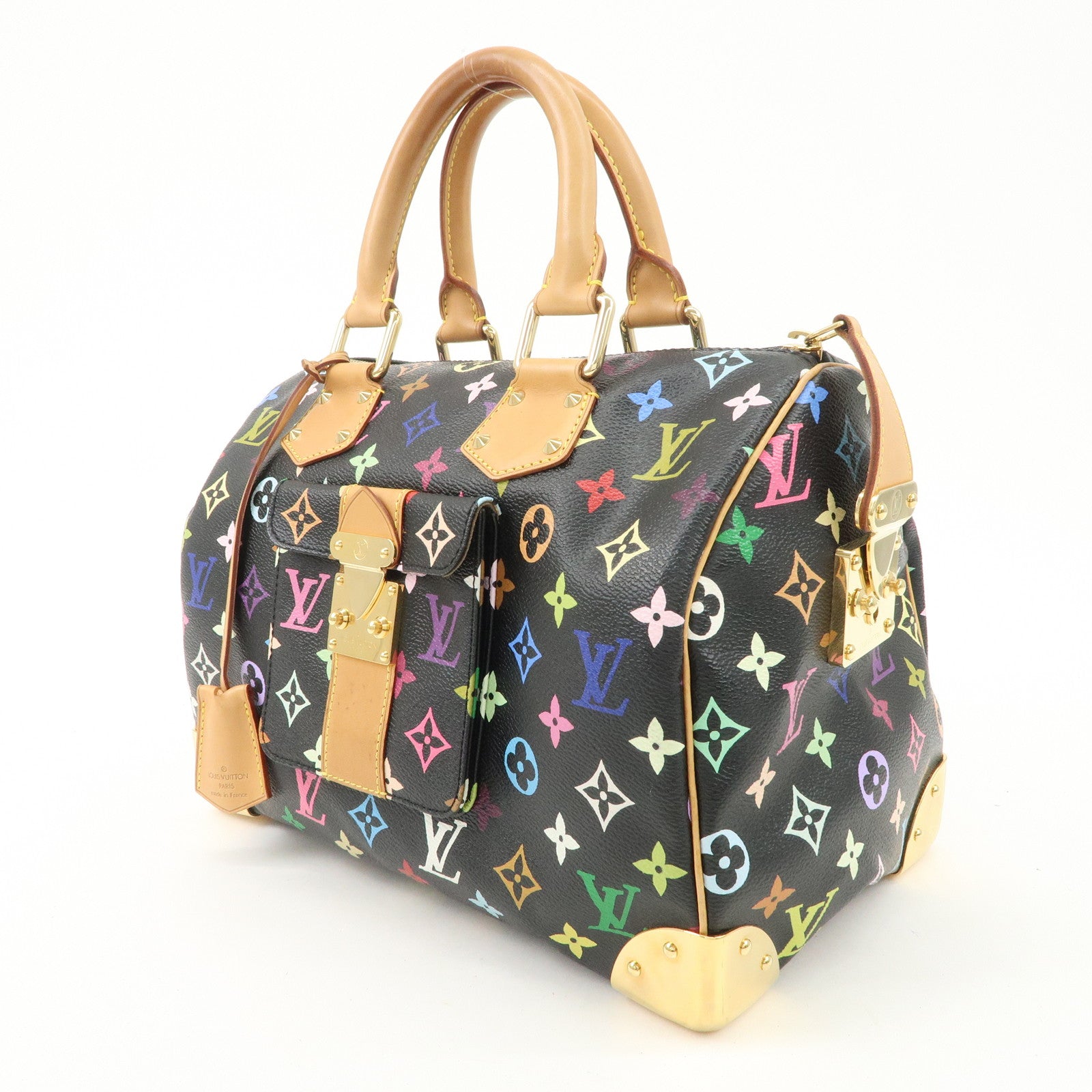 Louis Vuitton Monogram Multicolor Speedy 30 Hand Bag M92642 Used