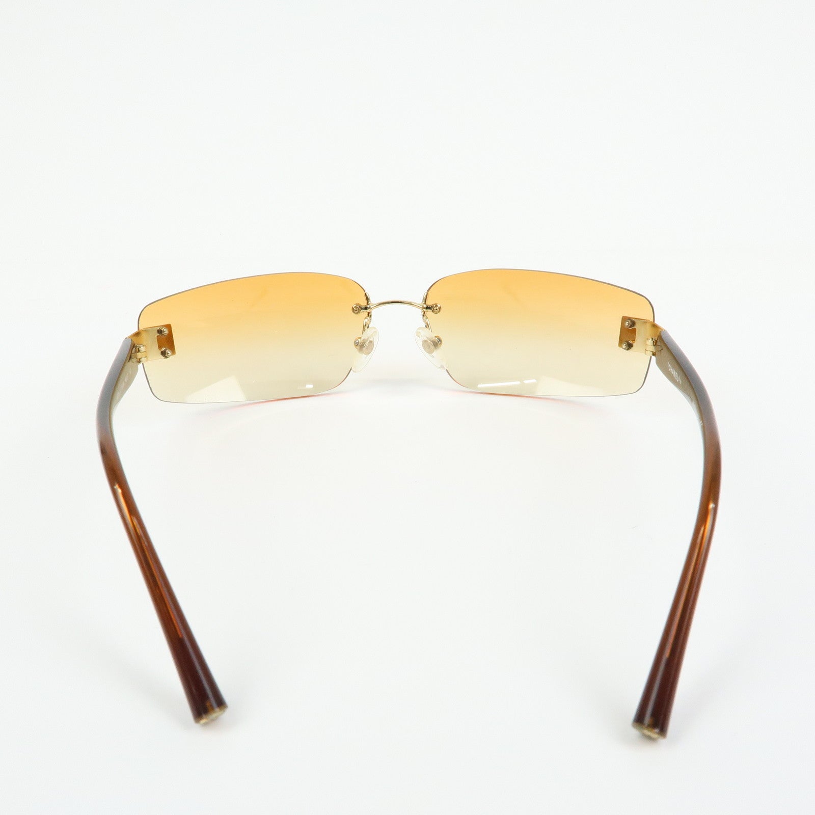 CHANEL COCO Mark Plastic Sunglasses 65笆「17 c.139/56 4018 Brown