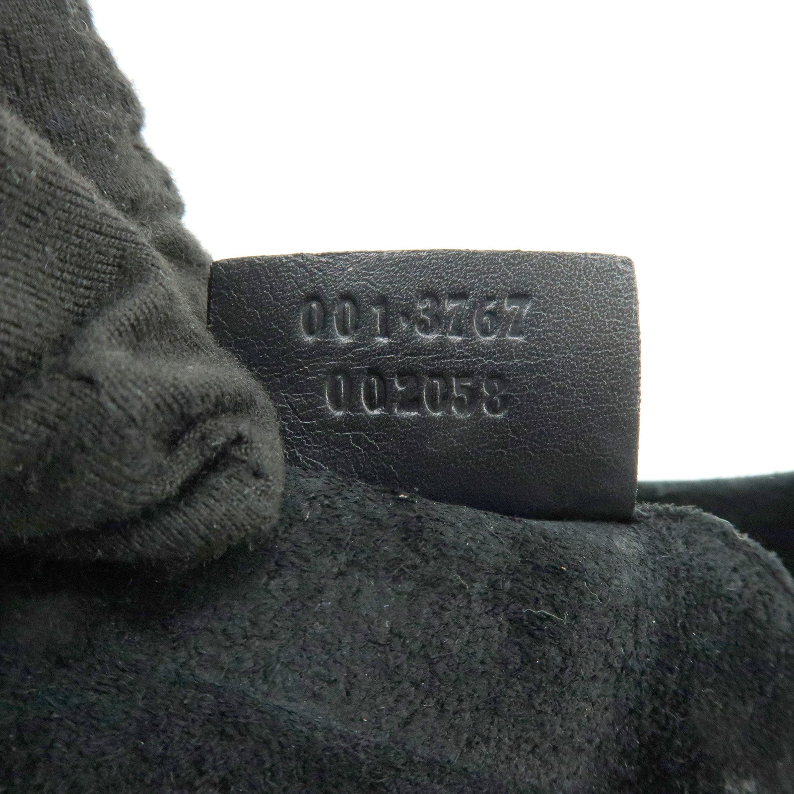 GUCCI Logo Leather Shoulder Bag Hand Bag Black 001・3767