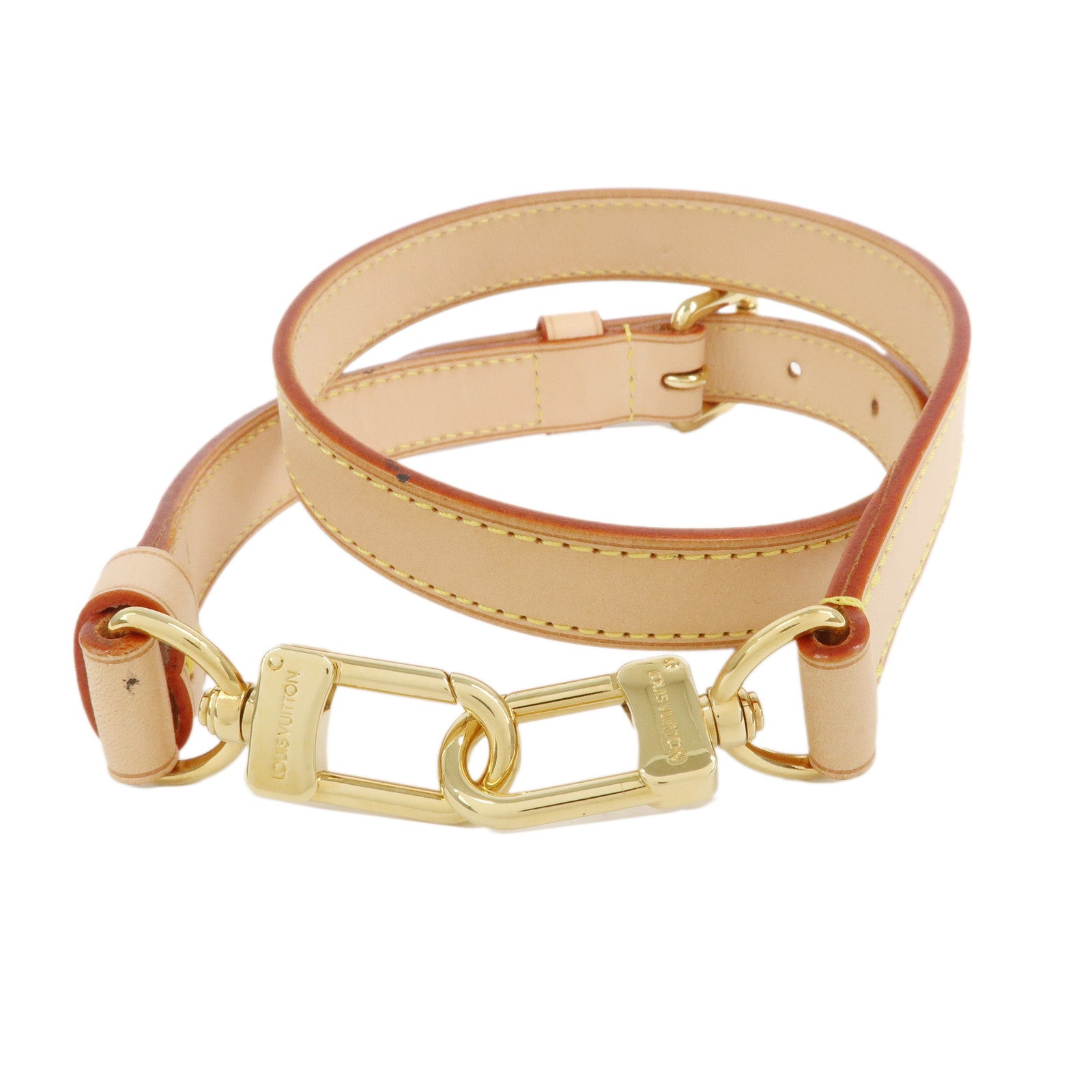 Louis Vuitton Nume Leather Shoulder Strap Adjustable Beige