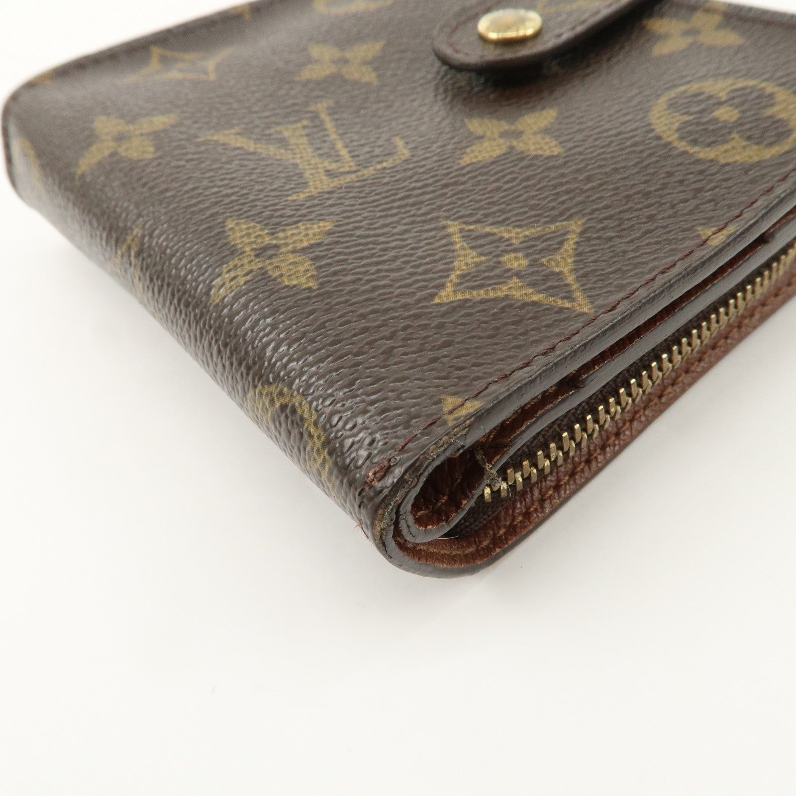 Louis Vuitton Louis Monogram Compact Small Zippy Wallet M61667 Used
