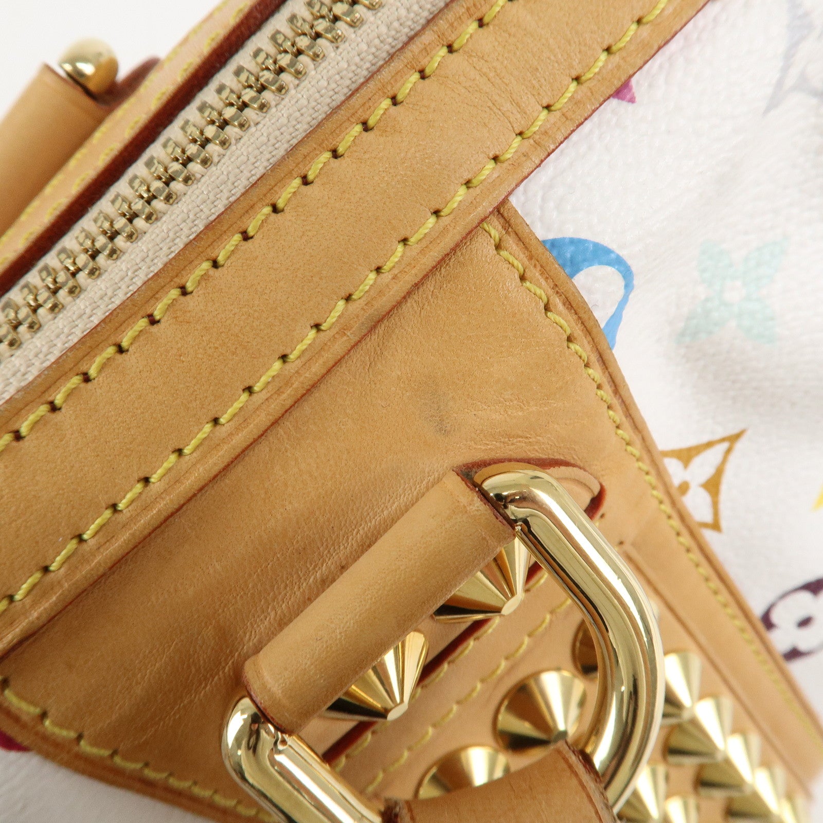 Louis Vuitton Monogram Multicolor Courtney MM 2Way Bag Blanc M45641 Used