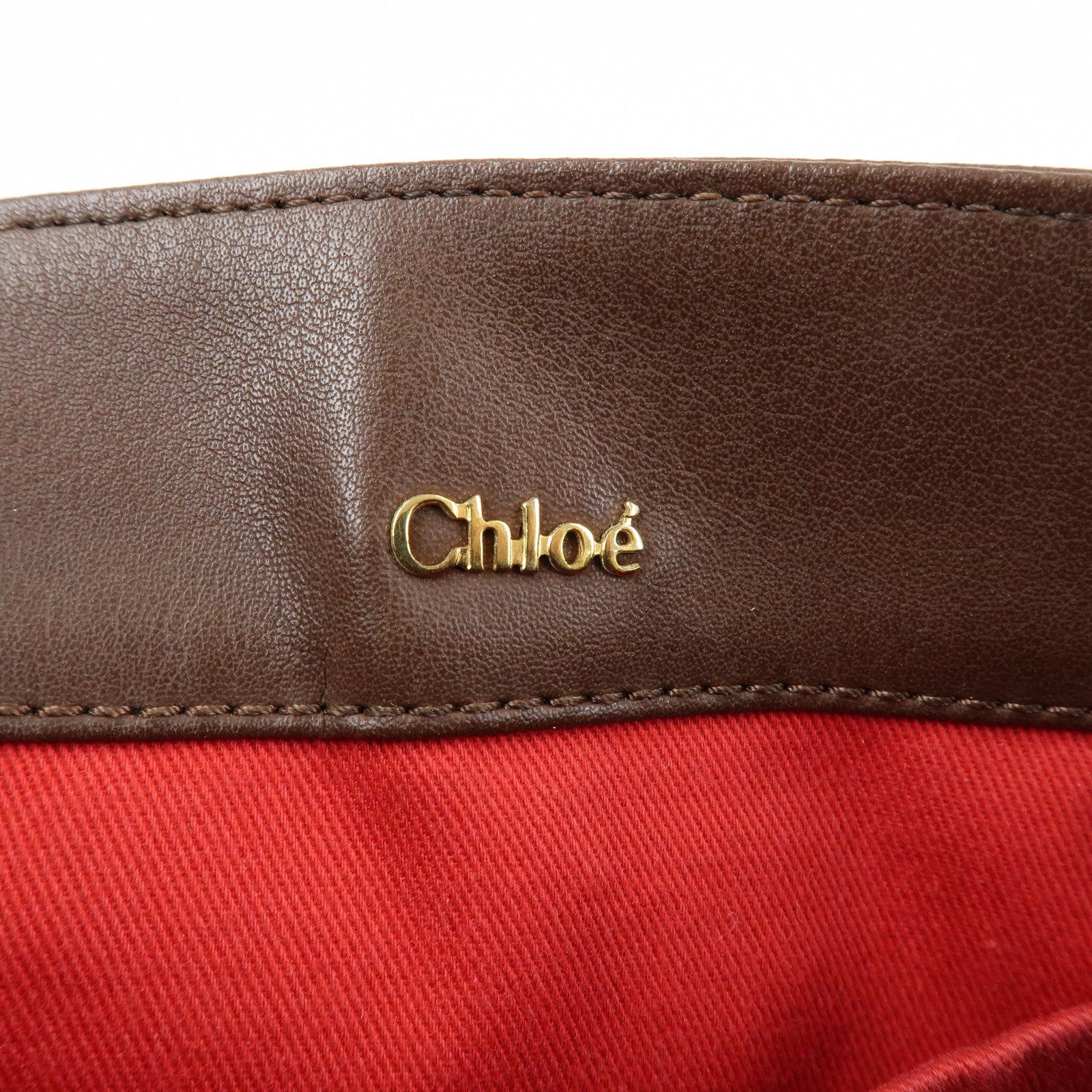 Chloe Eden Leather Shoulder Bag Crossbody Bag Brown