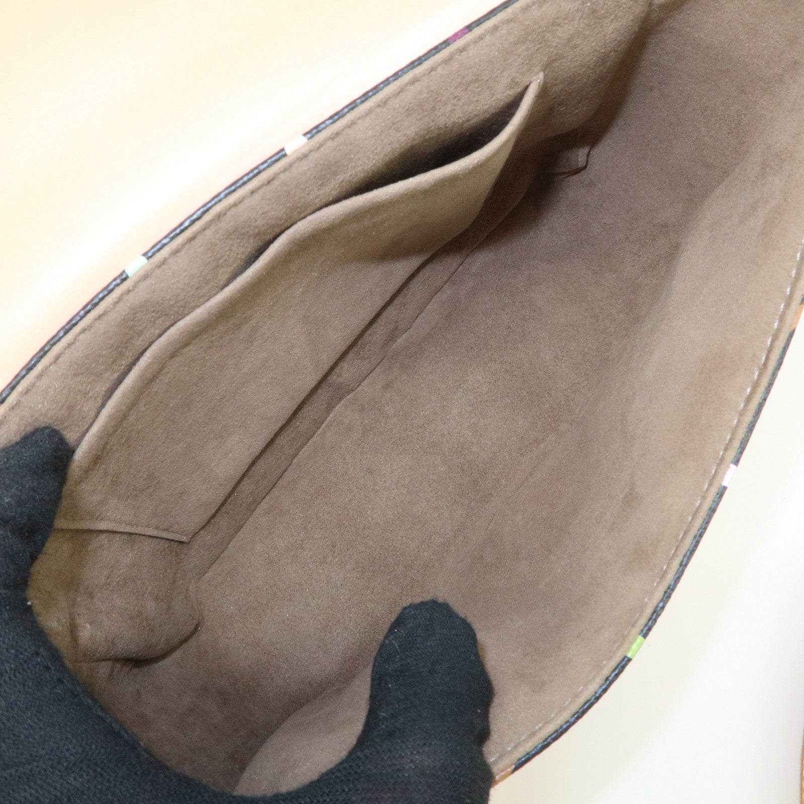 Louis Vuitton Monogram Multicolor Sologne Shoulder Bag Noir M92639 Used