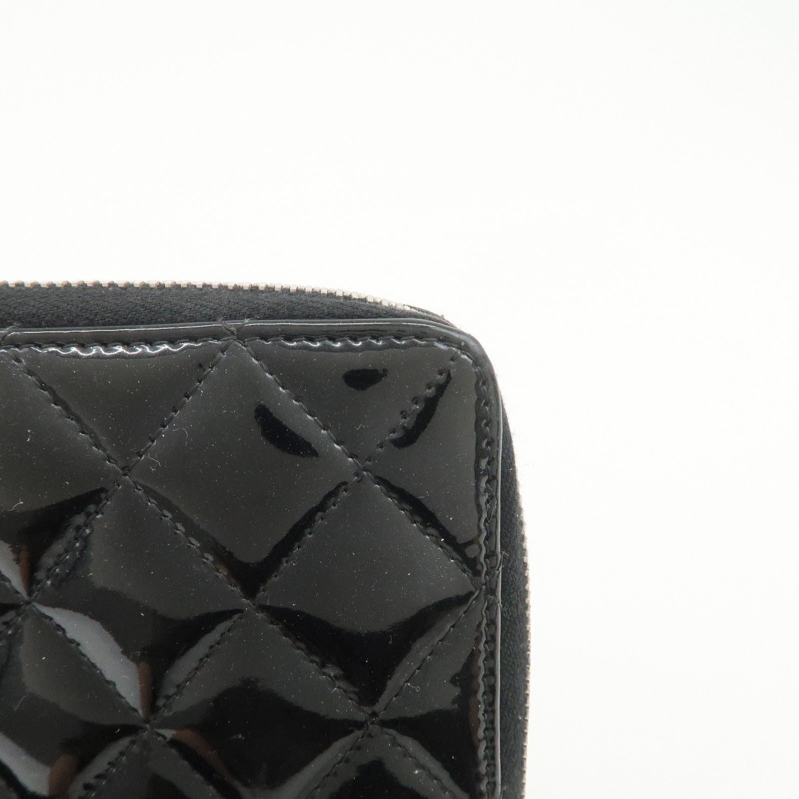 CHANEL COCO Mark Brilliant Matelasse Zippy Long Wallet Black A50106