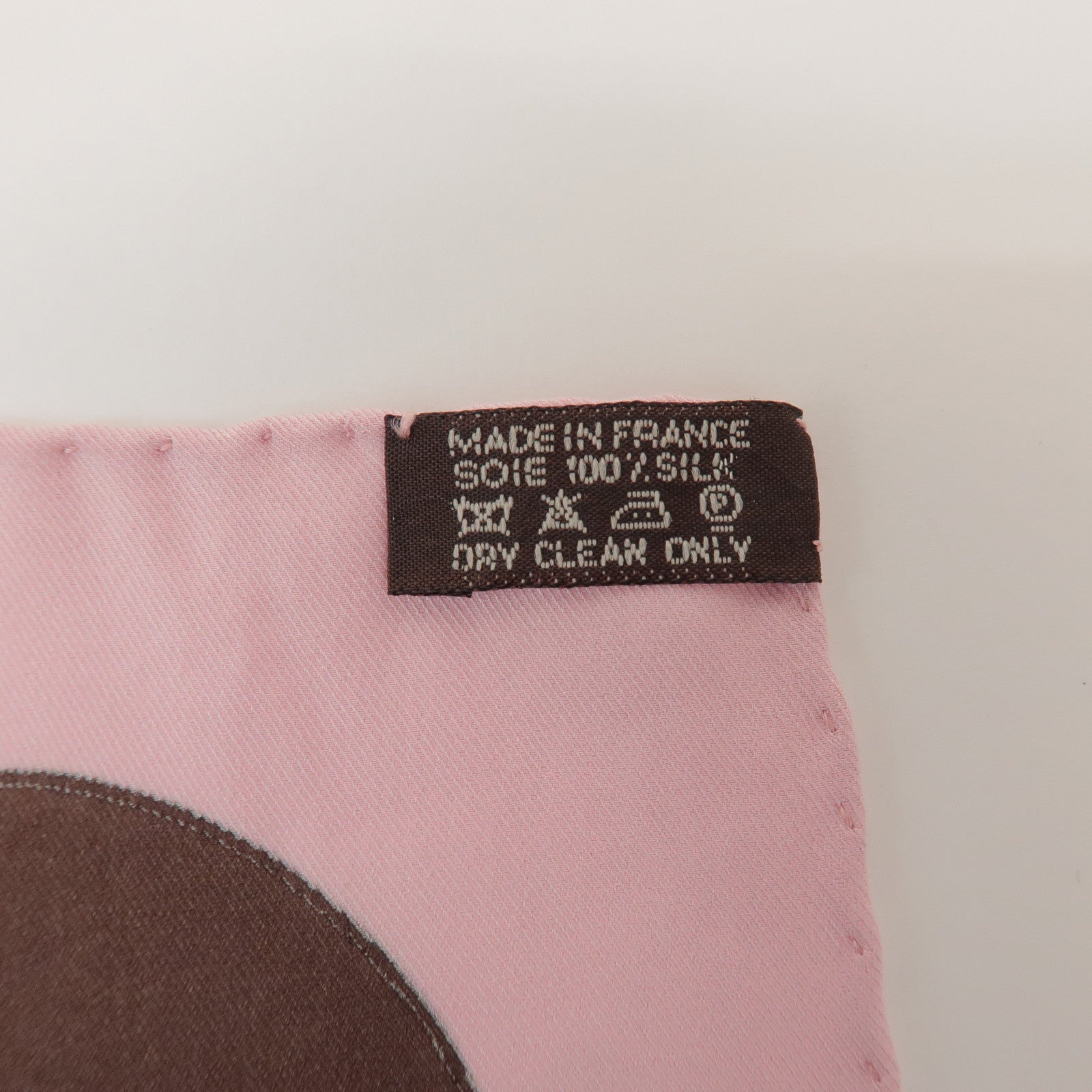 HERMES Carre 70 Silk 100% Scarf RYTHMES Pink Brown