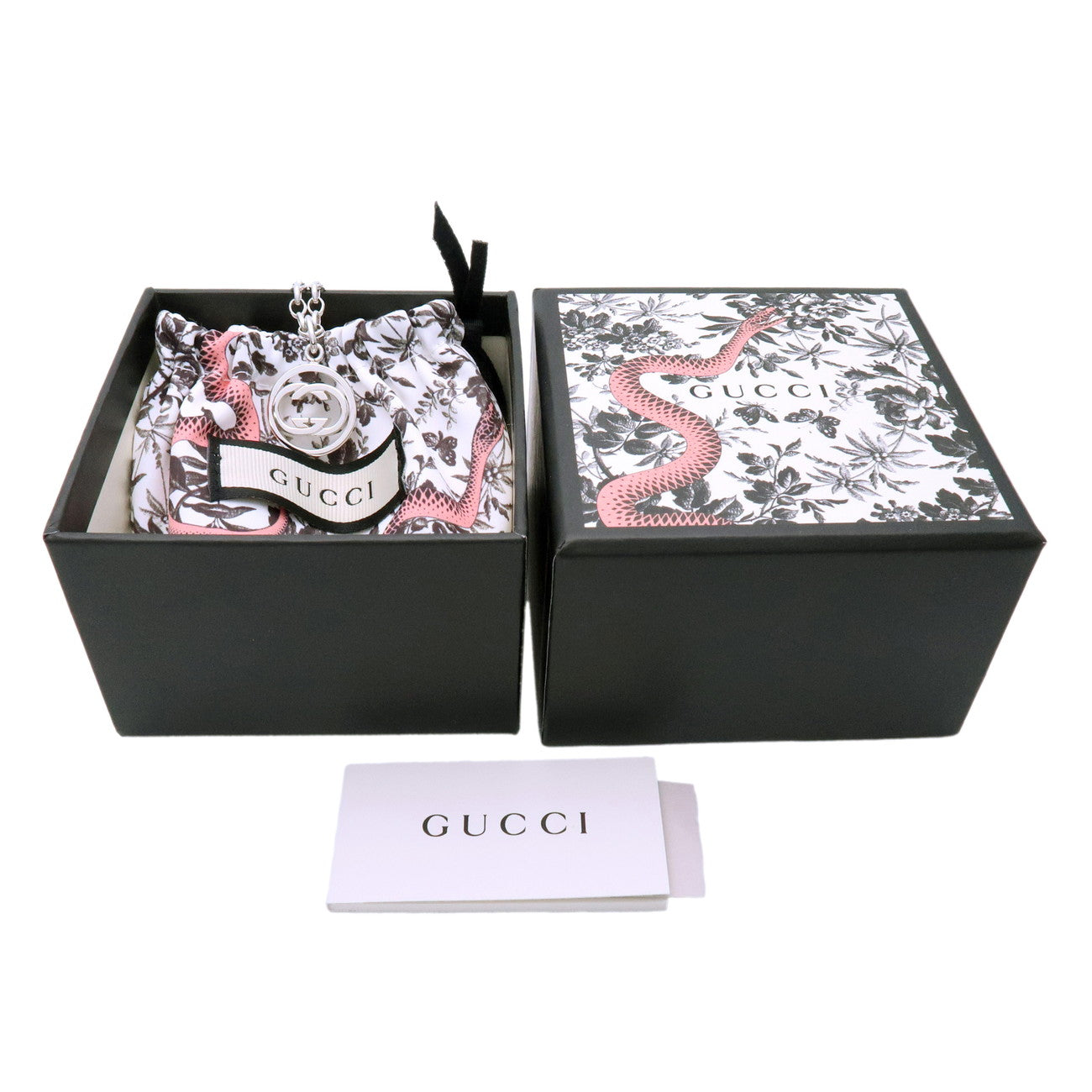 GUCCI Interlocking G Doppia G Necklace SV925 Silver 147749