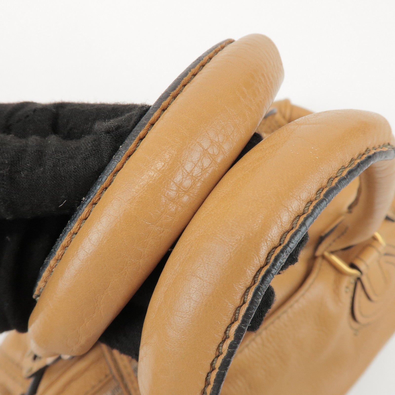 Chloe Paddington Leather Tote Bag Hand Bag Beige Brown