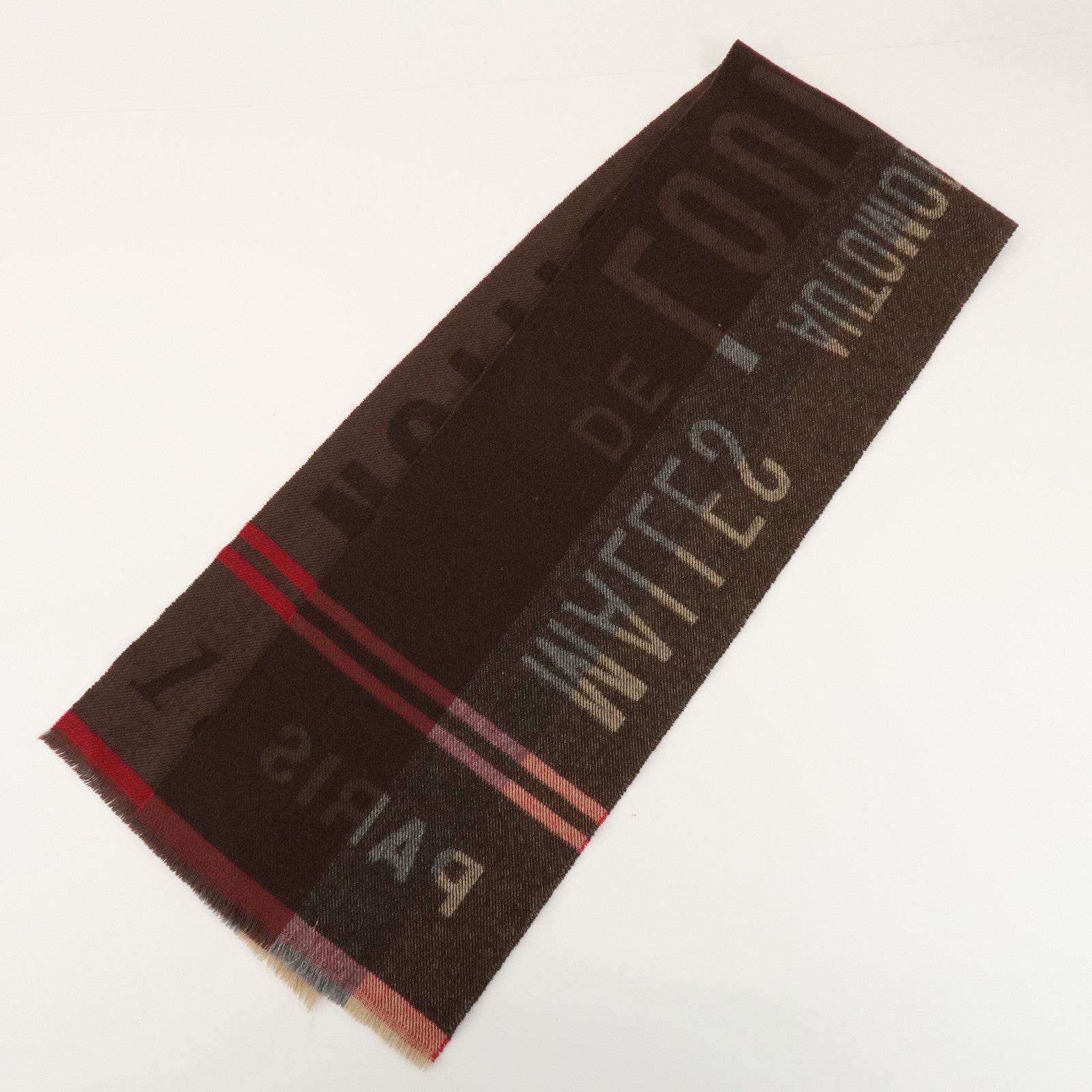 Louis Vuitton Echarpe Logomania Monogram Wool Silk Scarf 413287