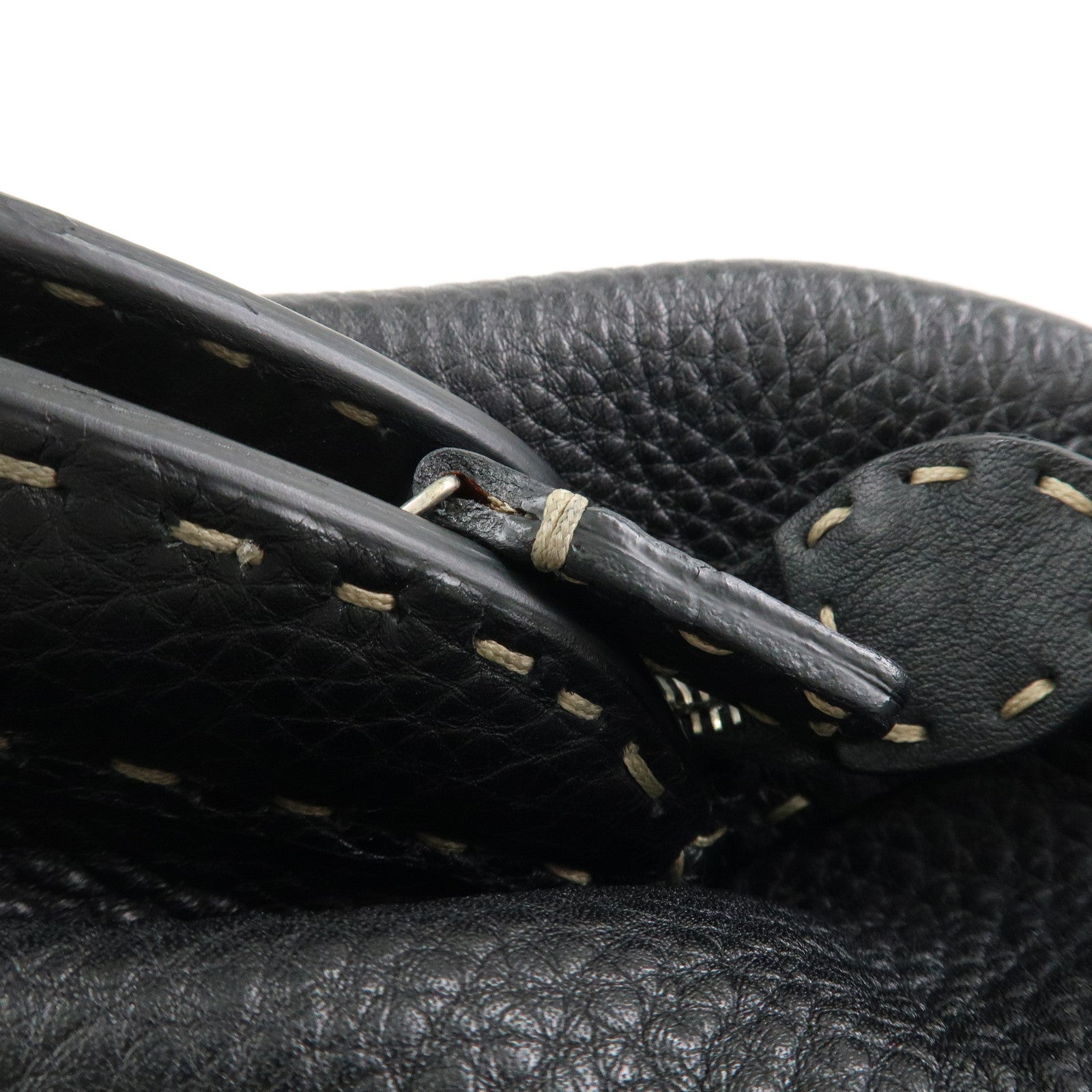 FENDI Seleria Doctor's Bag Hand Bag Black 8BN075