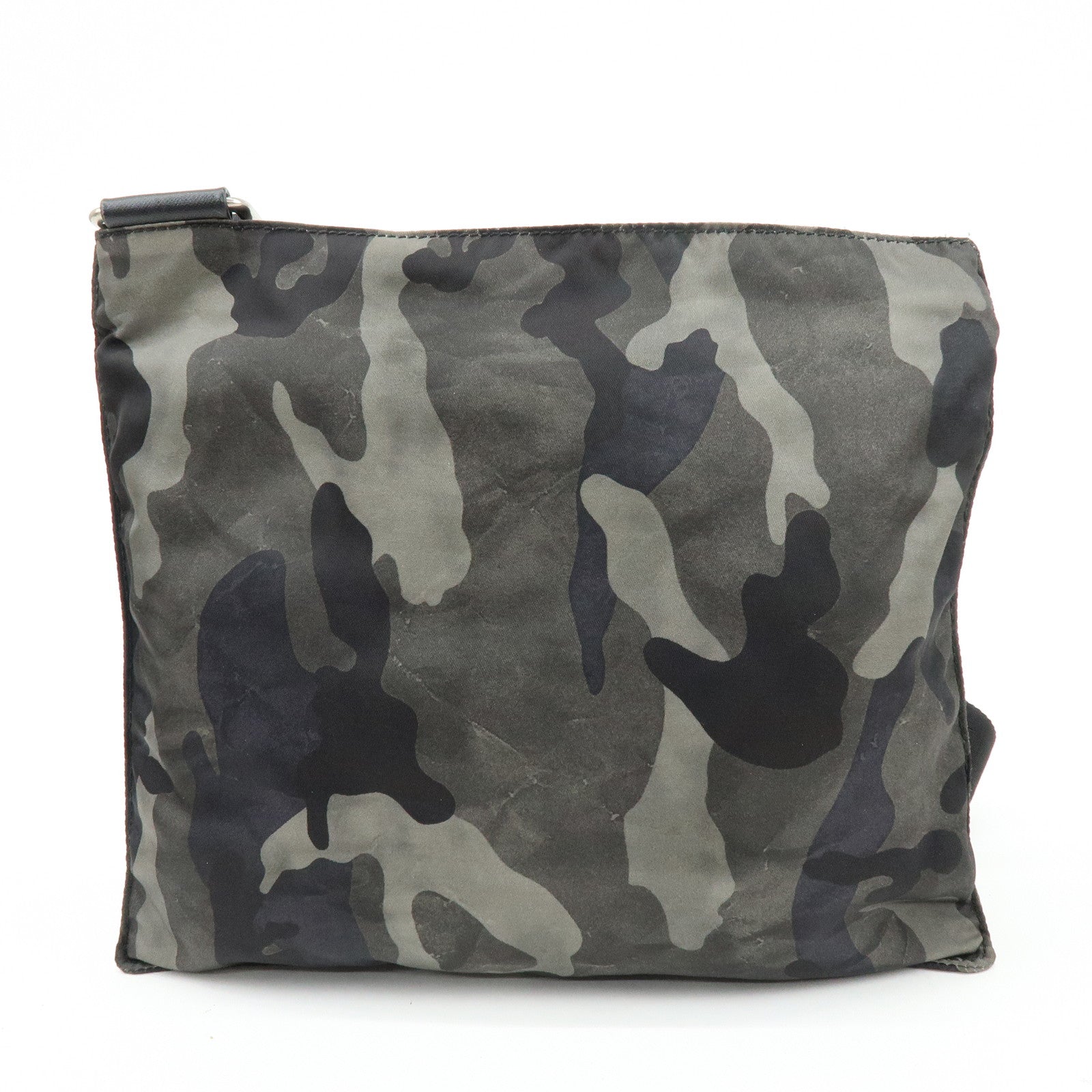 PRADA Triangle Logo Nylon Shoulder Bag Crossbody Bag Camouflage