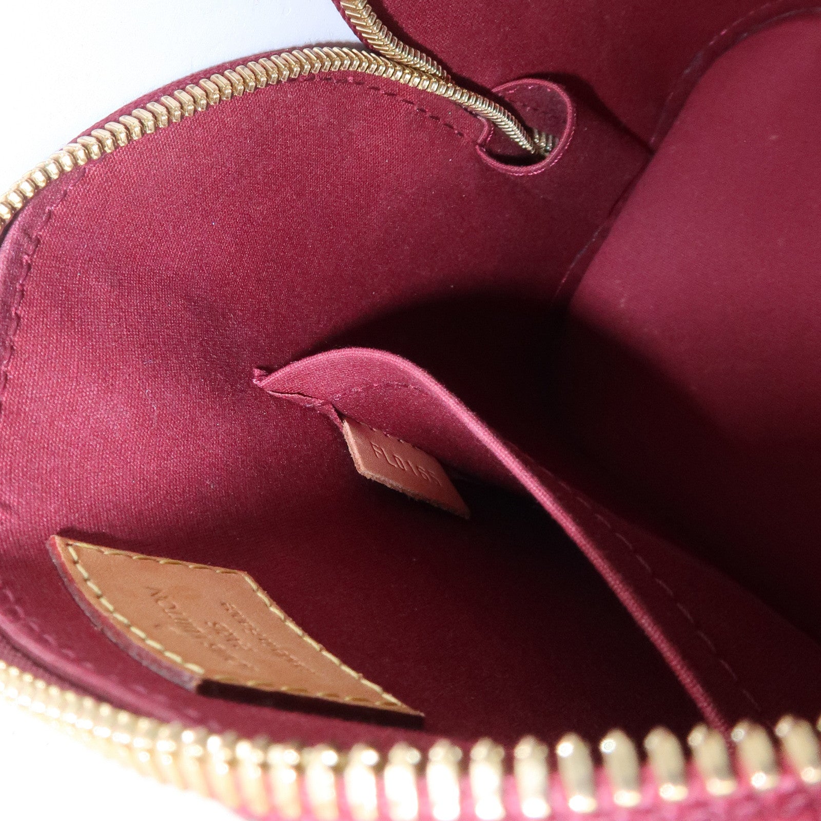 Louis Vuitton Monogram Vernis Alma BB Hand Bag Griotte M90231 Used