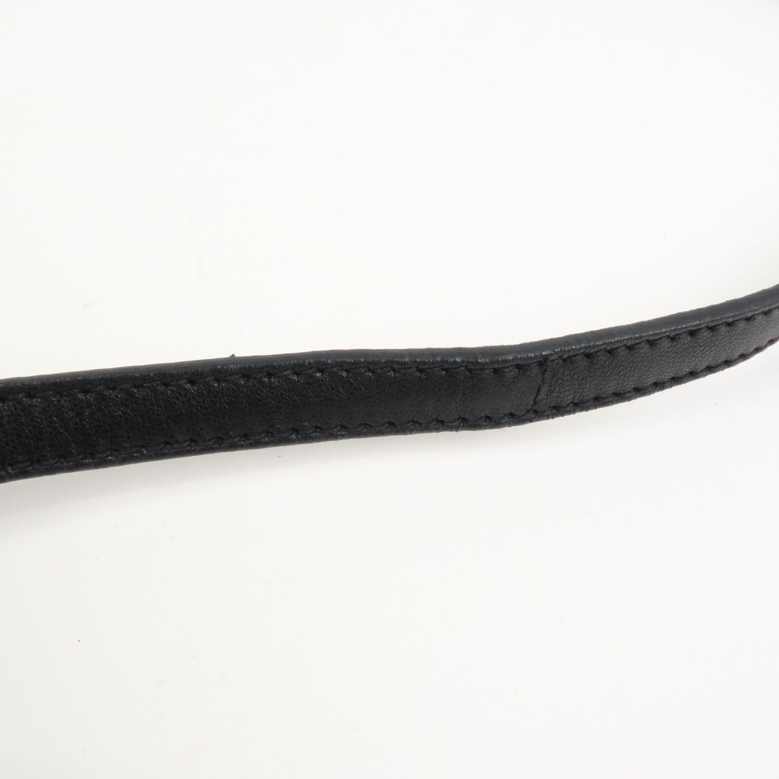 PRADA Logo Gathered Leather 2Way Bag Hand Bag Shoulder Bag Black