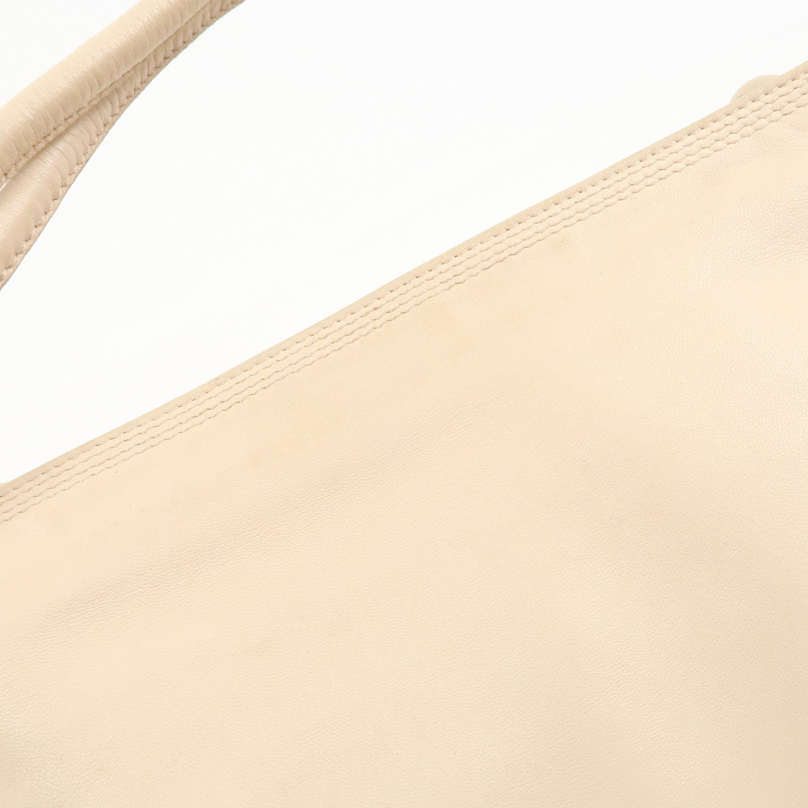 LOEWE Anagram Nappa Leather Hand Bag Shoulder Bag Beige