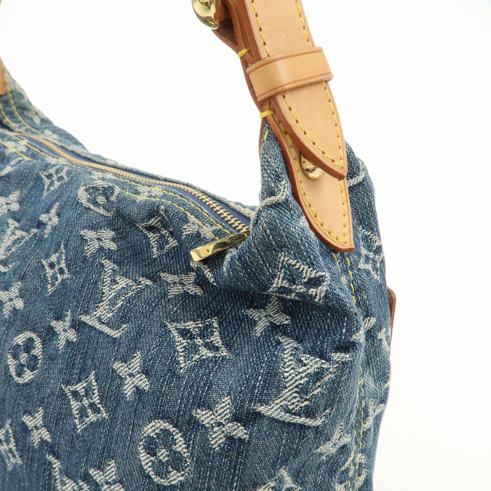 Louis Vuitton Monogram Denim Baggy PM 2Way Bag Shoulder Bag M95049