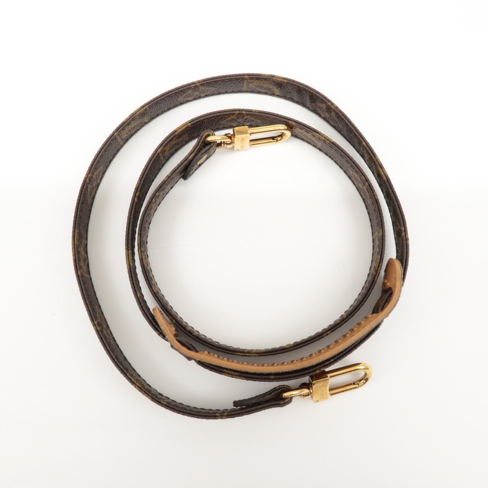 Louis Vuitton Monogram Canvas Shoulder Strap120cm Brown J75010 Used