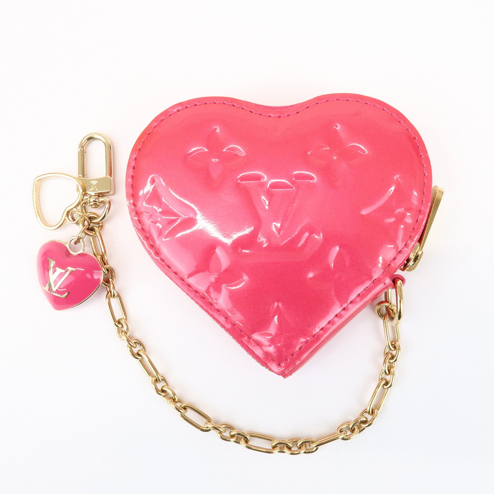 Louis Vuitton Monogram Vernis Porte Monnaie Coeur Coin Case M93657