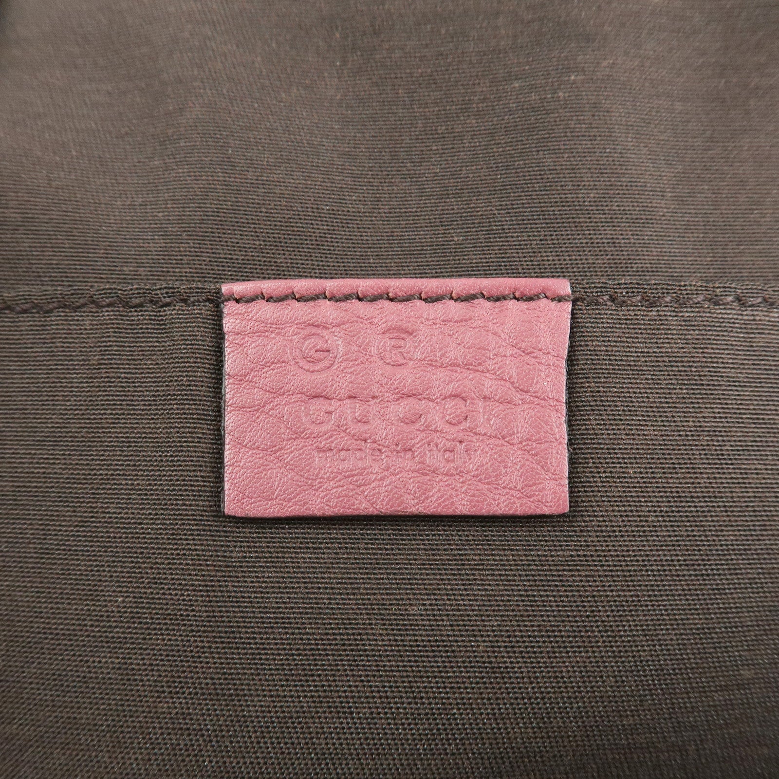 GUCCI Sherry Leather 2Way Bag Hand Bag Pink Beige 341504 Used