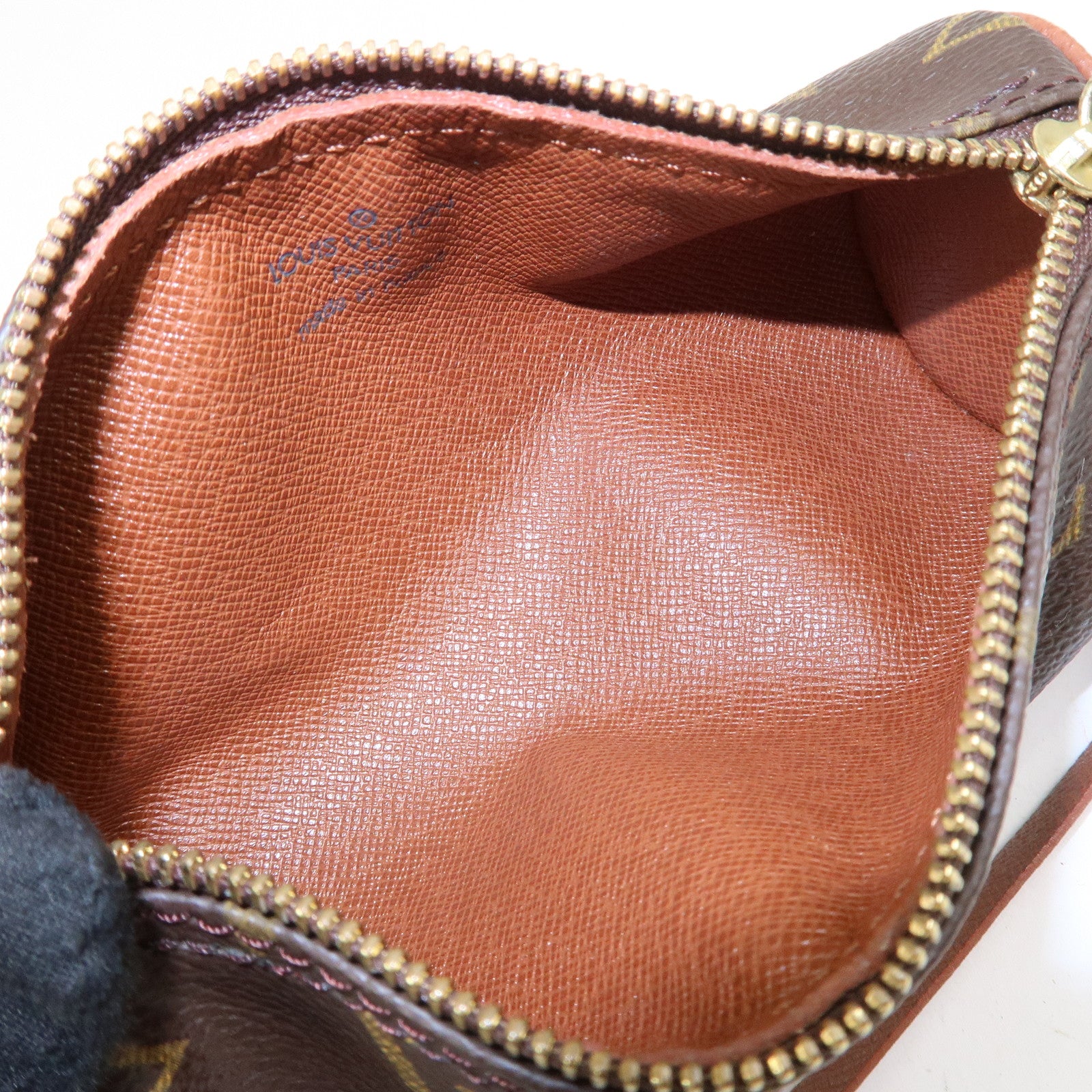Louis Vuitton Monogram Mini Pouch for Papillon Bag Old Style Brown