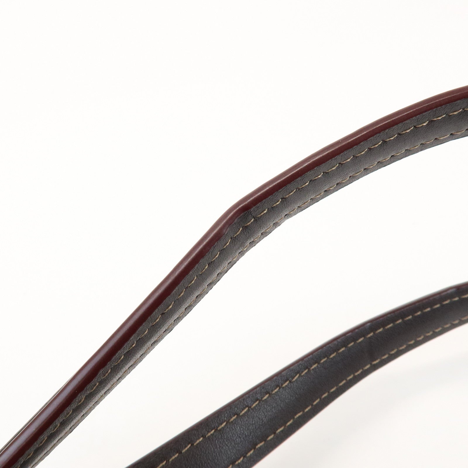 COACH Signature Logo Canvas Leather Shoulder Bag Hand Bag Brown