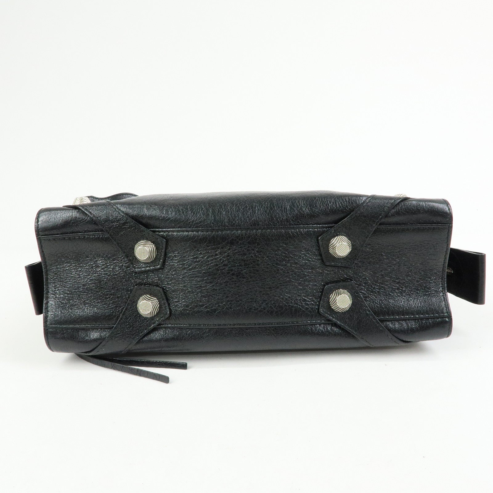 BALENCIAGA Padlock All Afternoon Mute City 2Way Bag Black 443698