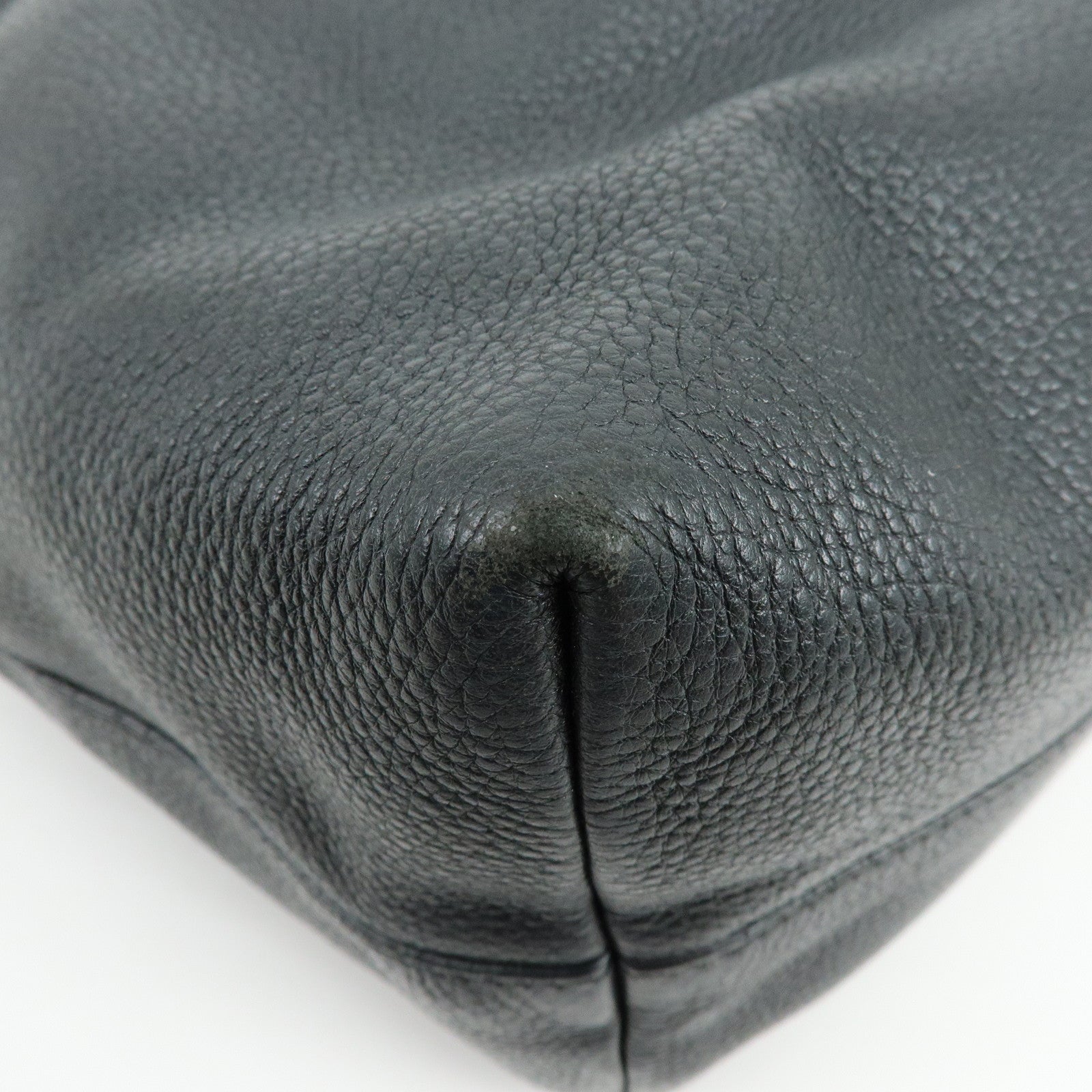 MIU MIU Leather Tote Bag Shoulder Bag Hand Black RR1934