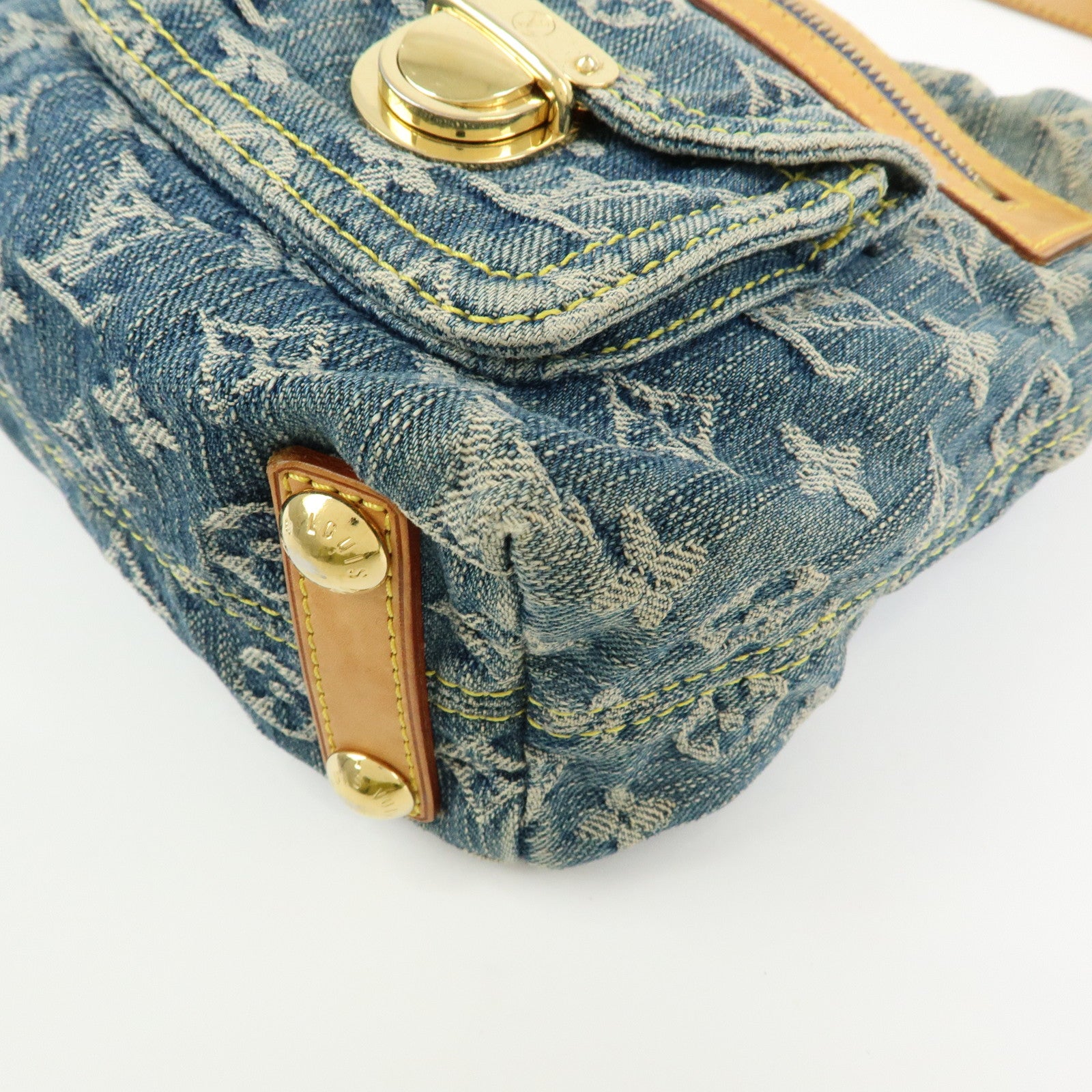 Louis Vuitton Monogram Denim Baggy PM 2Way Bag Shoulder Bag M95049