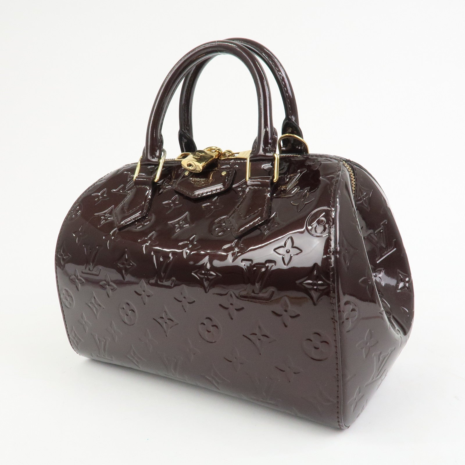 Louis Vuitton Monogram Vernis Montana Hand Bag Amarante M90057