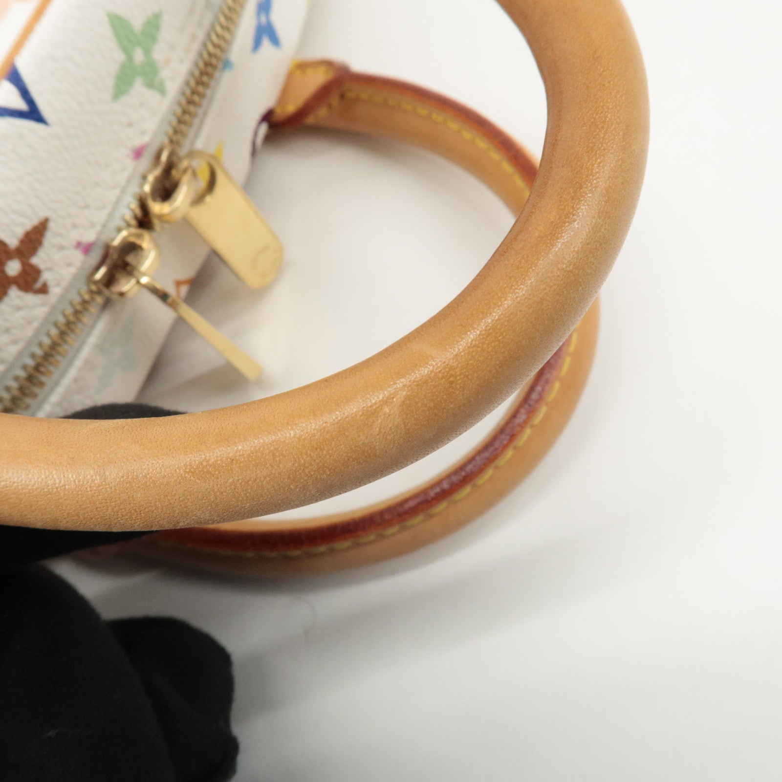 Louis Vuitton Monogram Multicolor Trouville Hand Bag Blanc M92663 Used