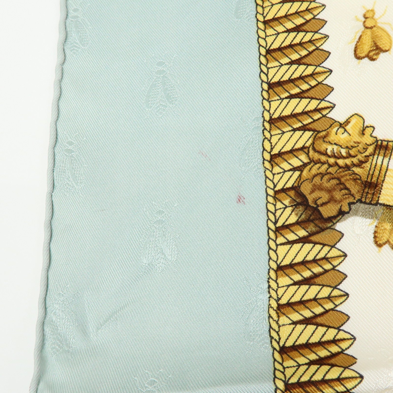 HERMES Carre 90 Silk 100% Scarf NAPOLEON Gold Yellow