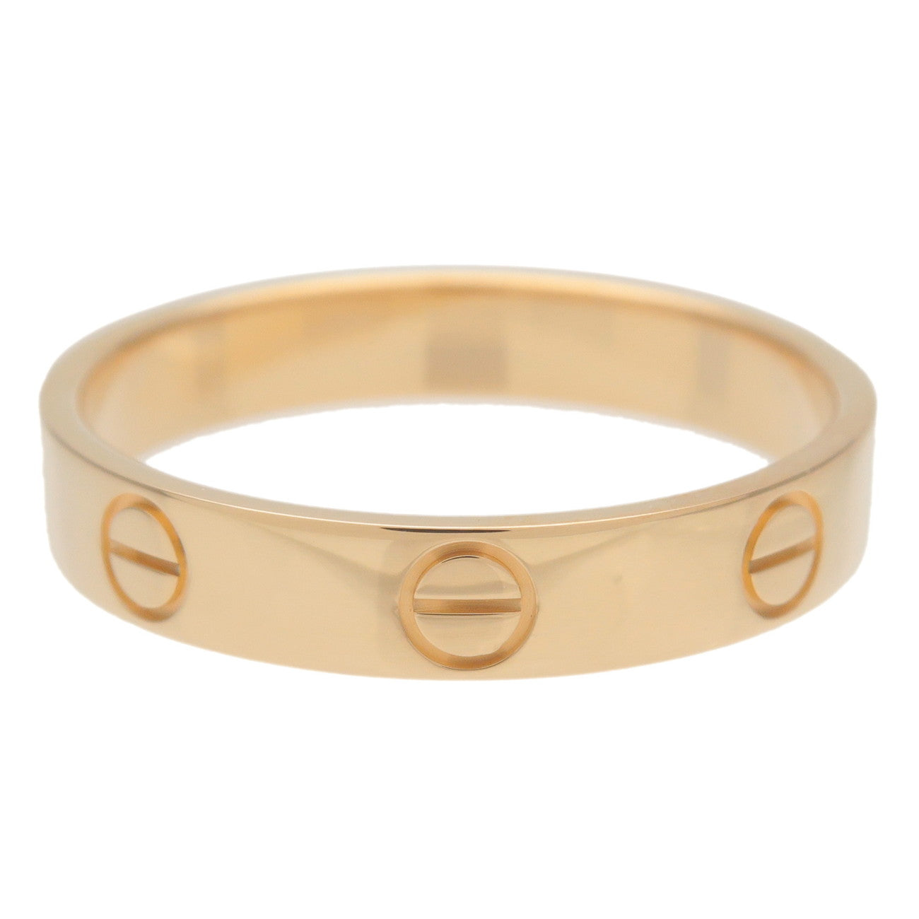 Cartier Mini Love Ring K18YG 750YG Yellow Gold #55 US7-7.5 EU54.5 Used