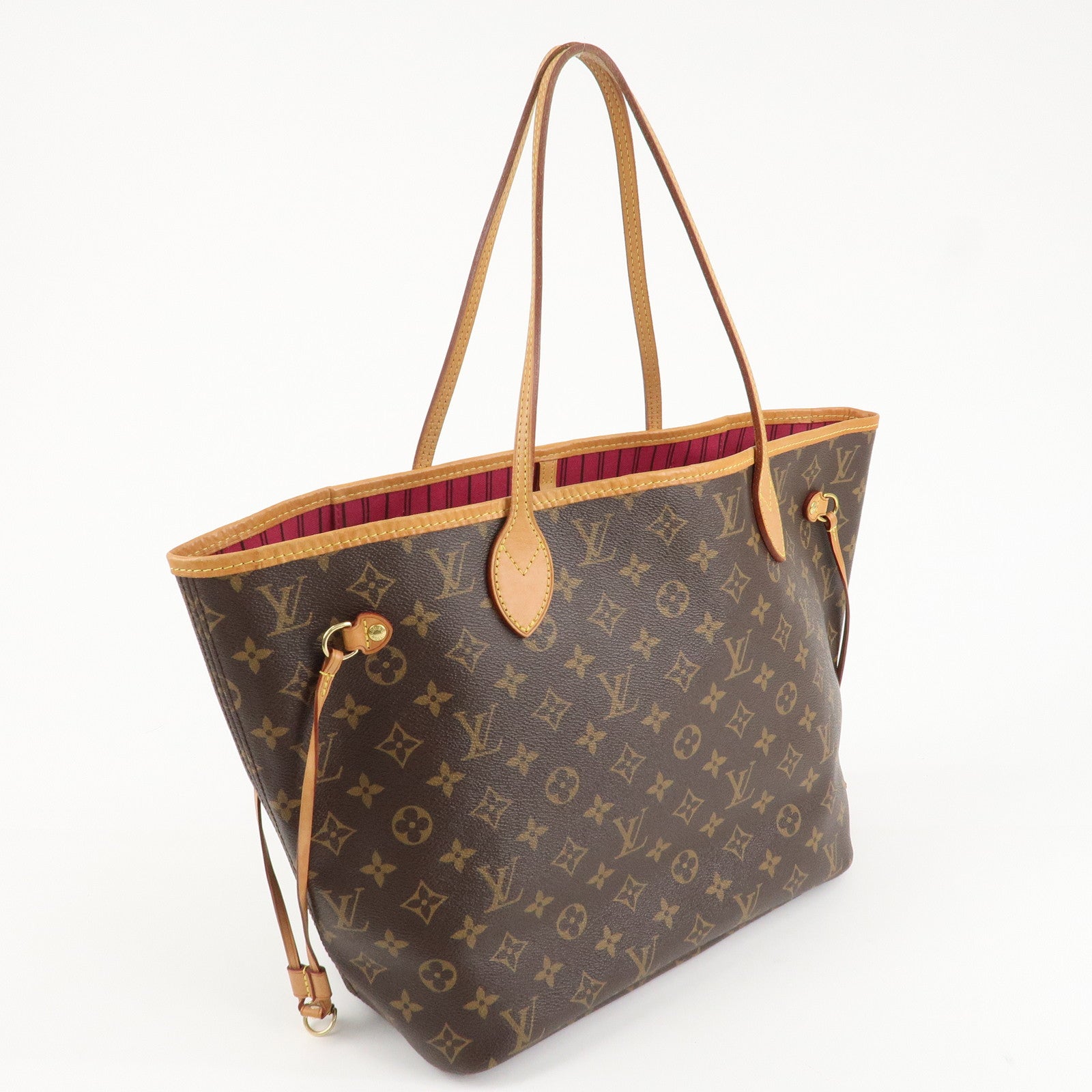 Louis Vuitton Monogram Neverfull MM Tote Bag Pivoine M41178 Used