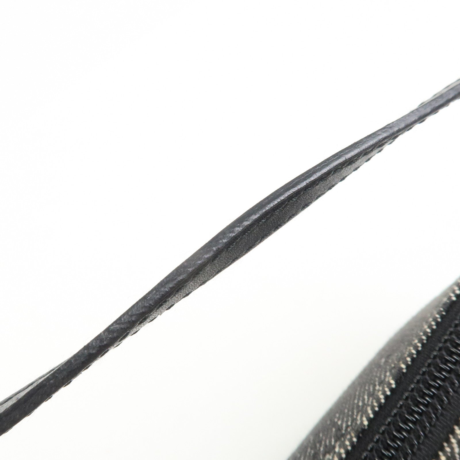 GUCCI Boat Bag GG Canvas Leather Accessory Pouch Black 07198