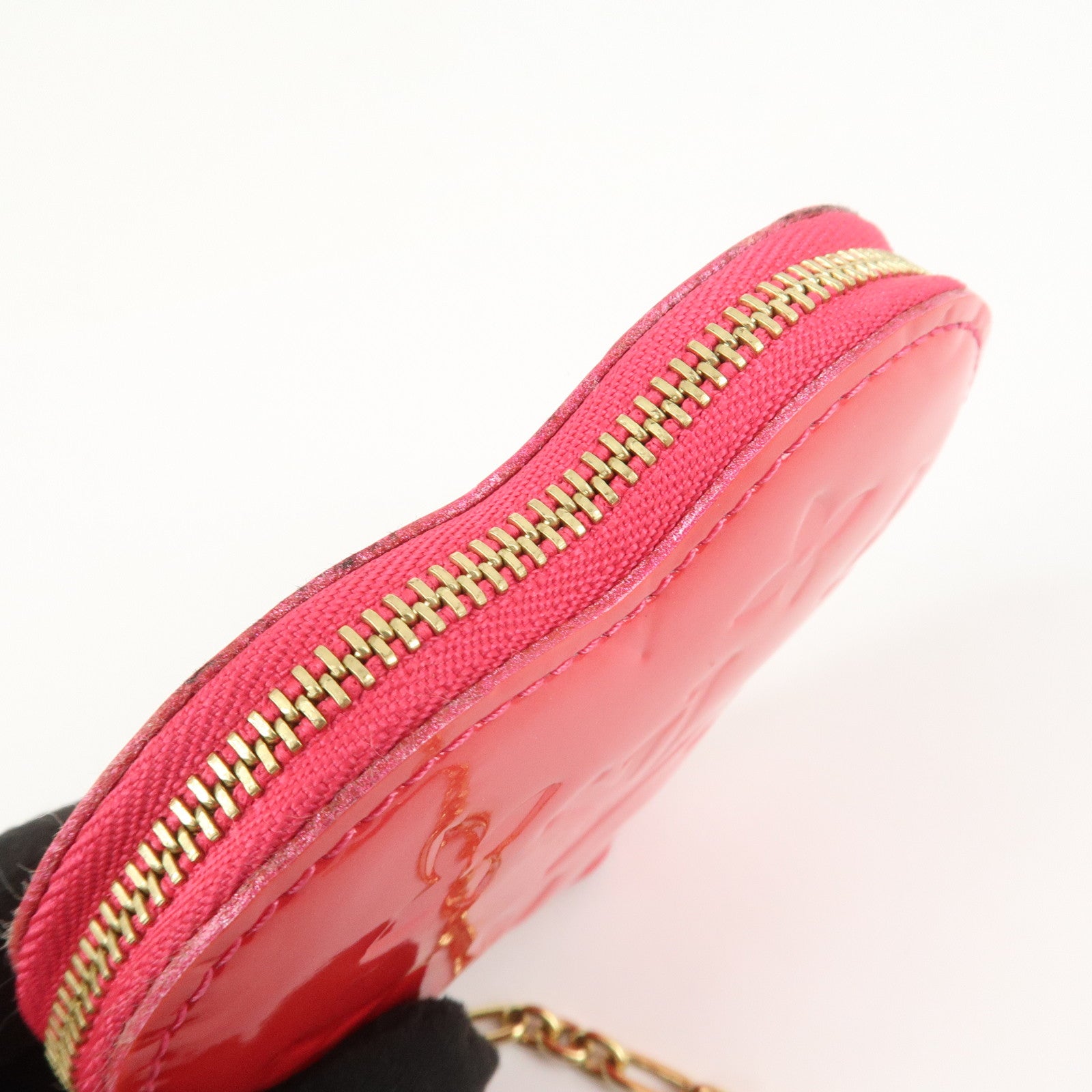 Louis Vuitton Monogram Vernis Porte Monnaie Coeur Coin Case M93657