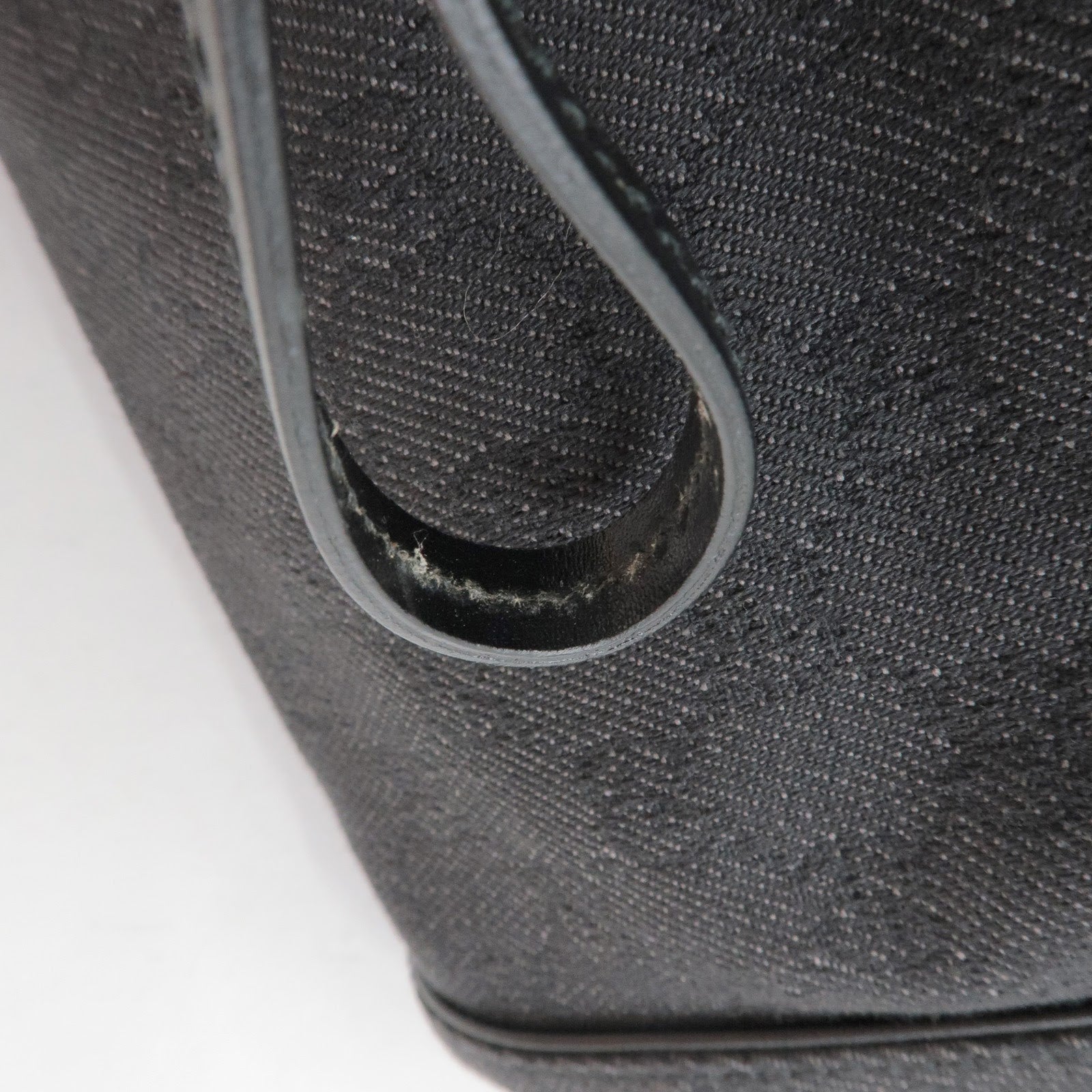 GUCCI GG Monogram Leather Shoulder Bag Hand Bag Black 101333